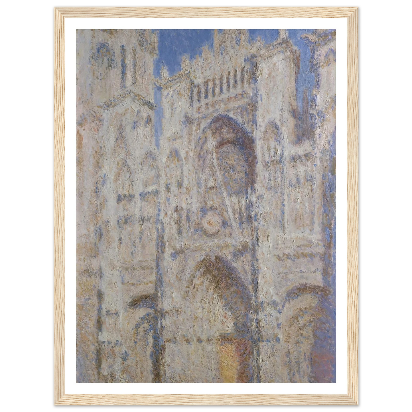 Rouen Cathedral; The Portal (Sunlight) (1894) Art Print | Claude Monet-Quipham Collections