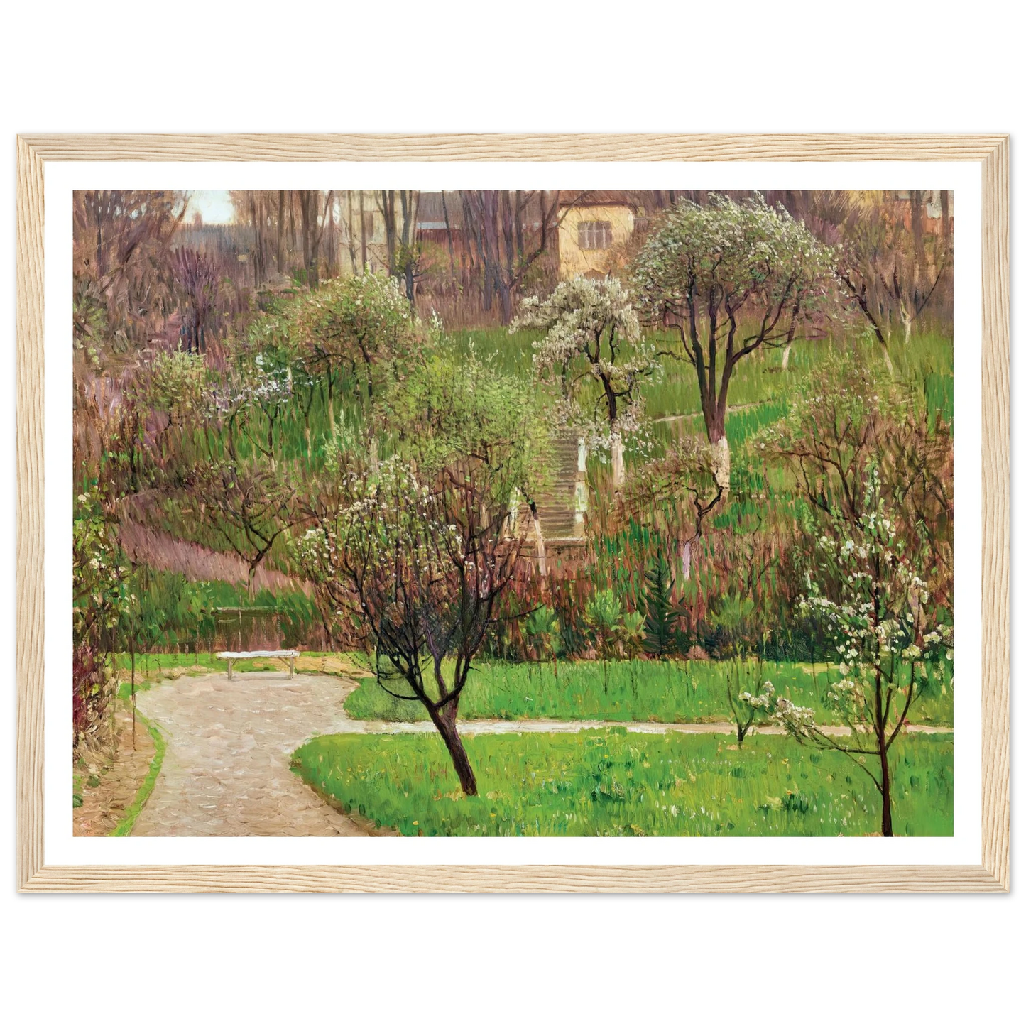 Garten in Döbling (Garden in Döbling, Vienna) (circa 1908) Art Print | Carl Moll-Quipham Collections