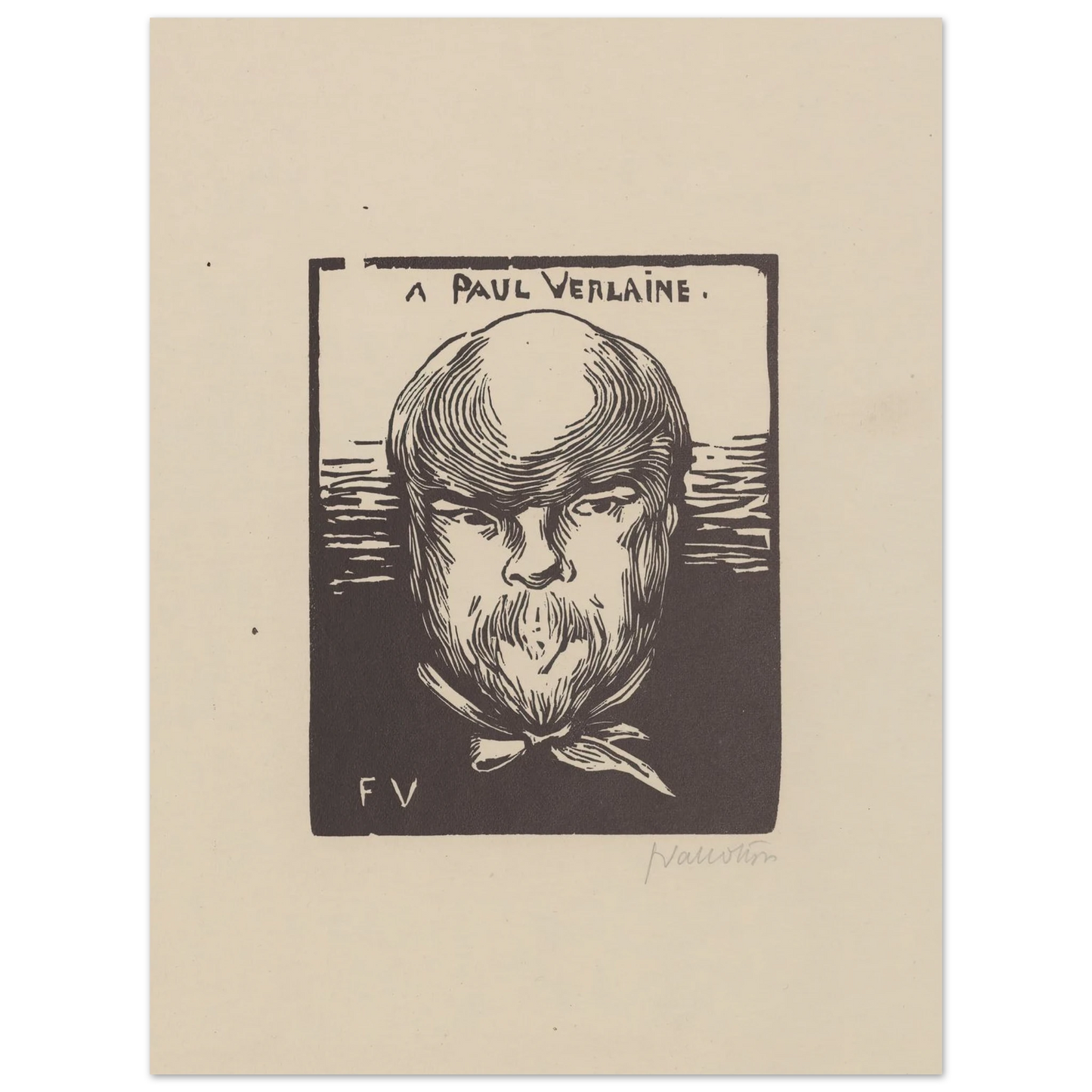 A Paul Verlaine (1891) Art Print | Felix Vallotton-Quipham Collections