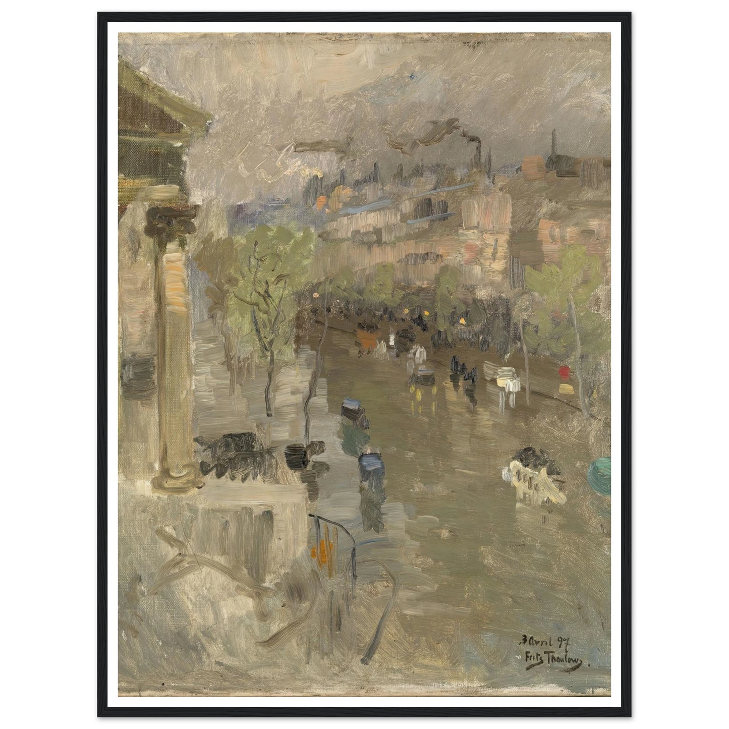 View from Paris near the Madeleine Church (1897) Art Print | Frits Thaulow-Quipham Collections