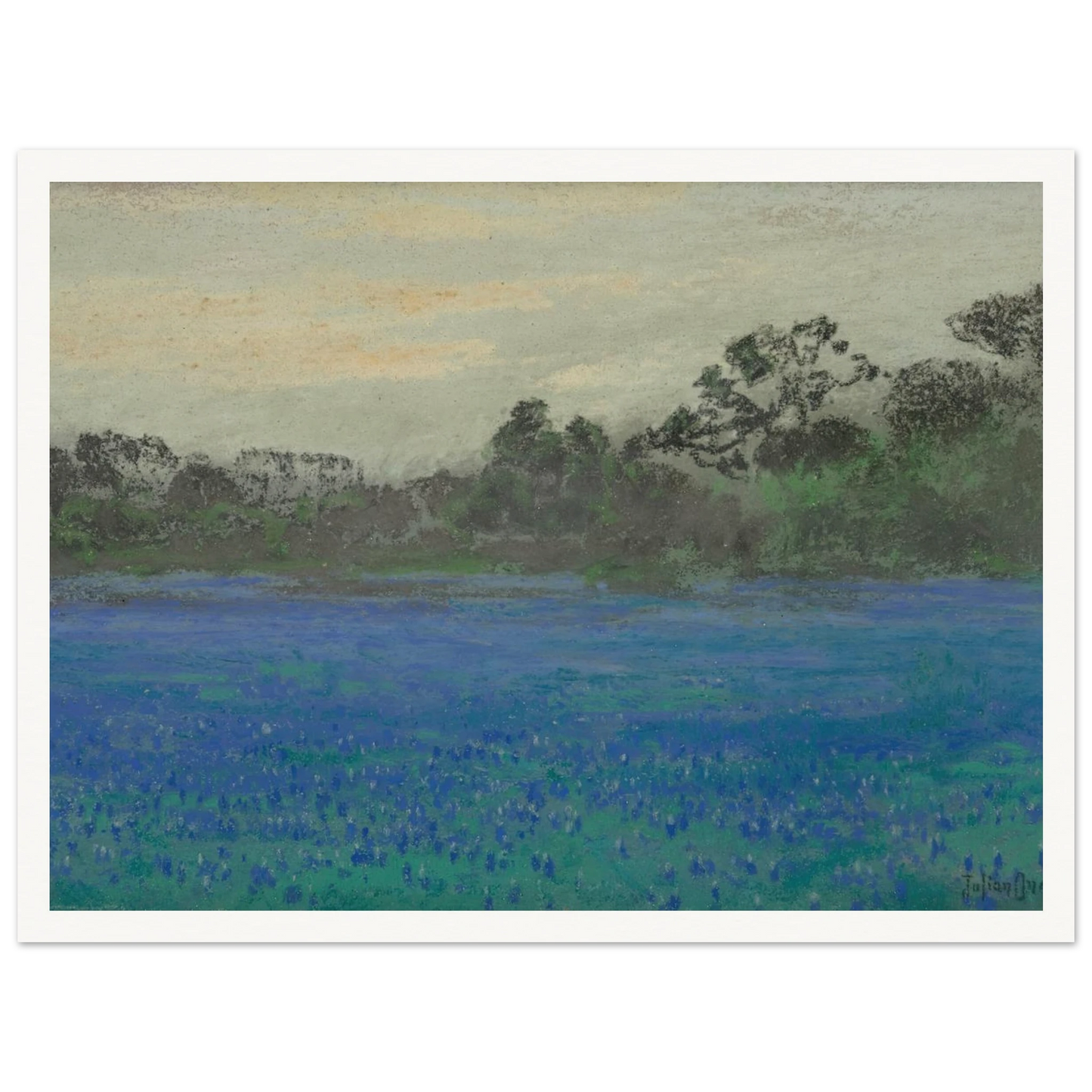 Bluebonnet Field (1921) Art Print | Julian Onderdonk-Quipham Collections