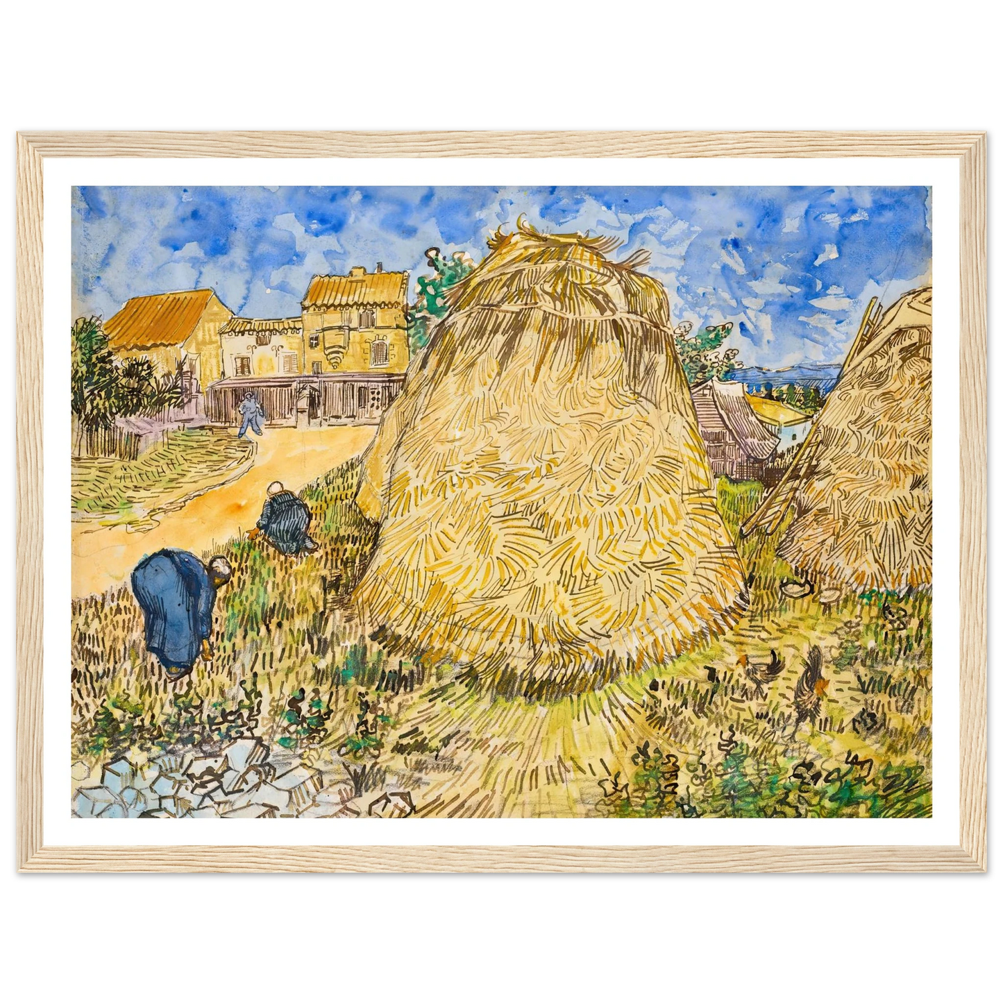 Meules de blé (1888) Art Print | Vincent van Gogh-Quipham Collections
