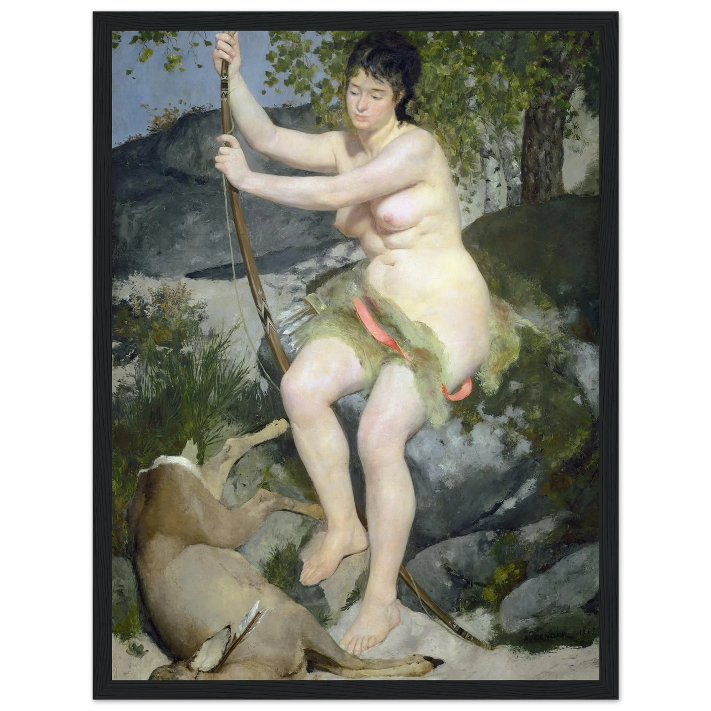 Diana (1867) Art Print | Pierre Auguste Renoir-Quipham Collections
