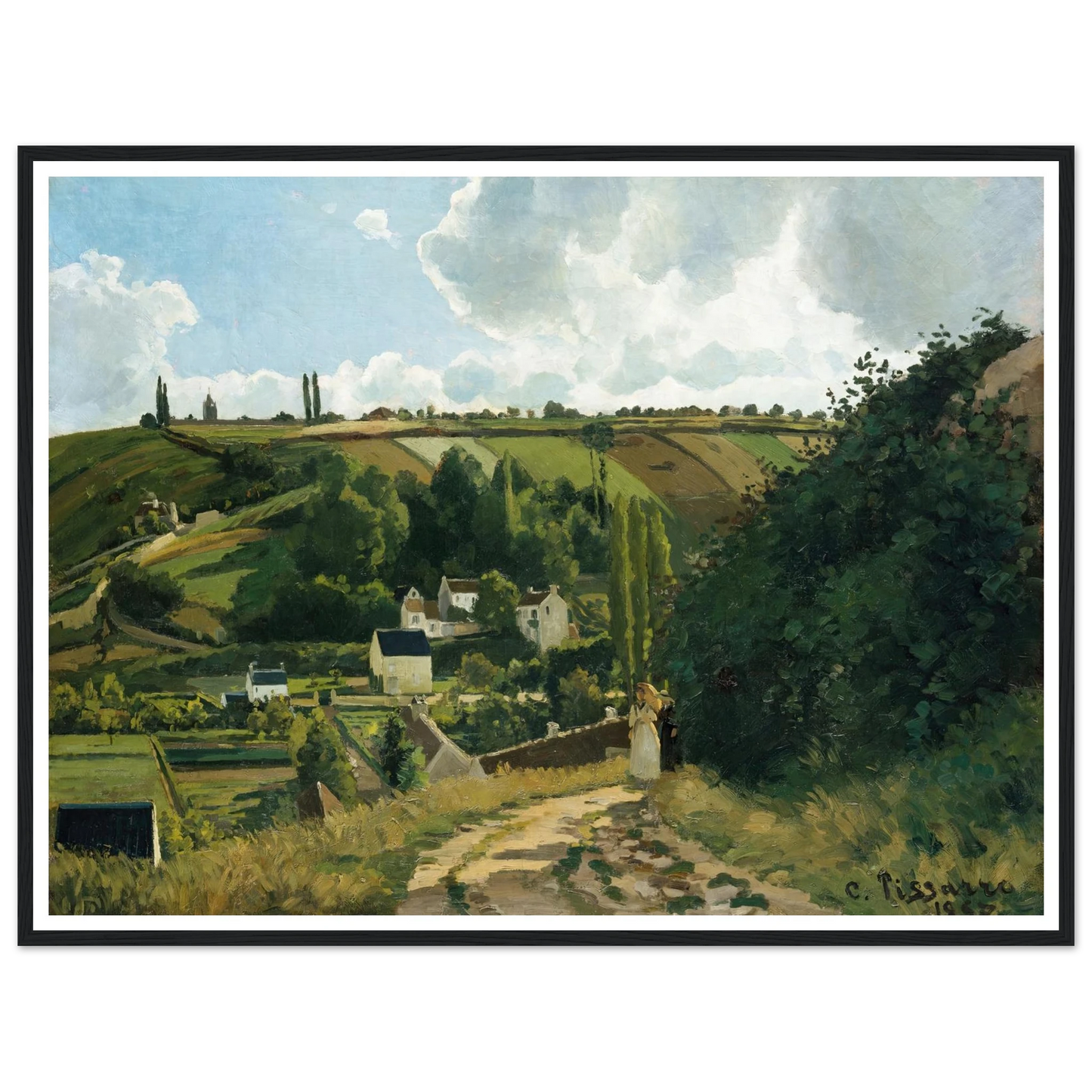 Jalais Hill, Pontoise (1867) Art Print | Camille Pissarro-Quipham Collections