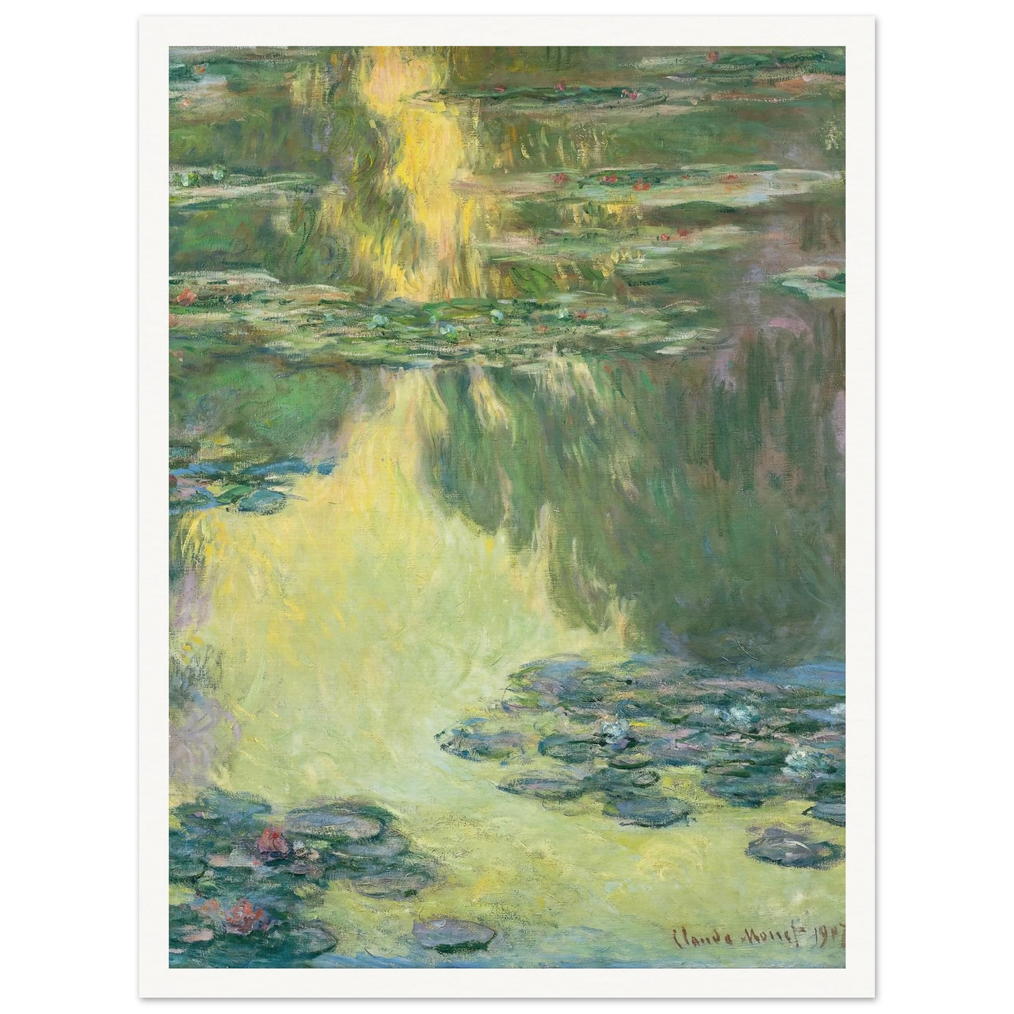 Waterlilies (1907) Art Print | Claude Monet-Quipham Collections