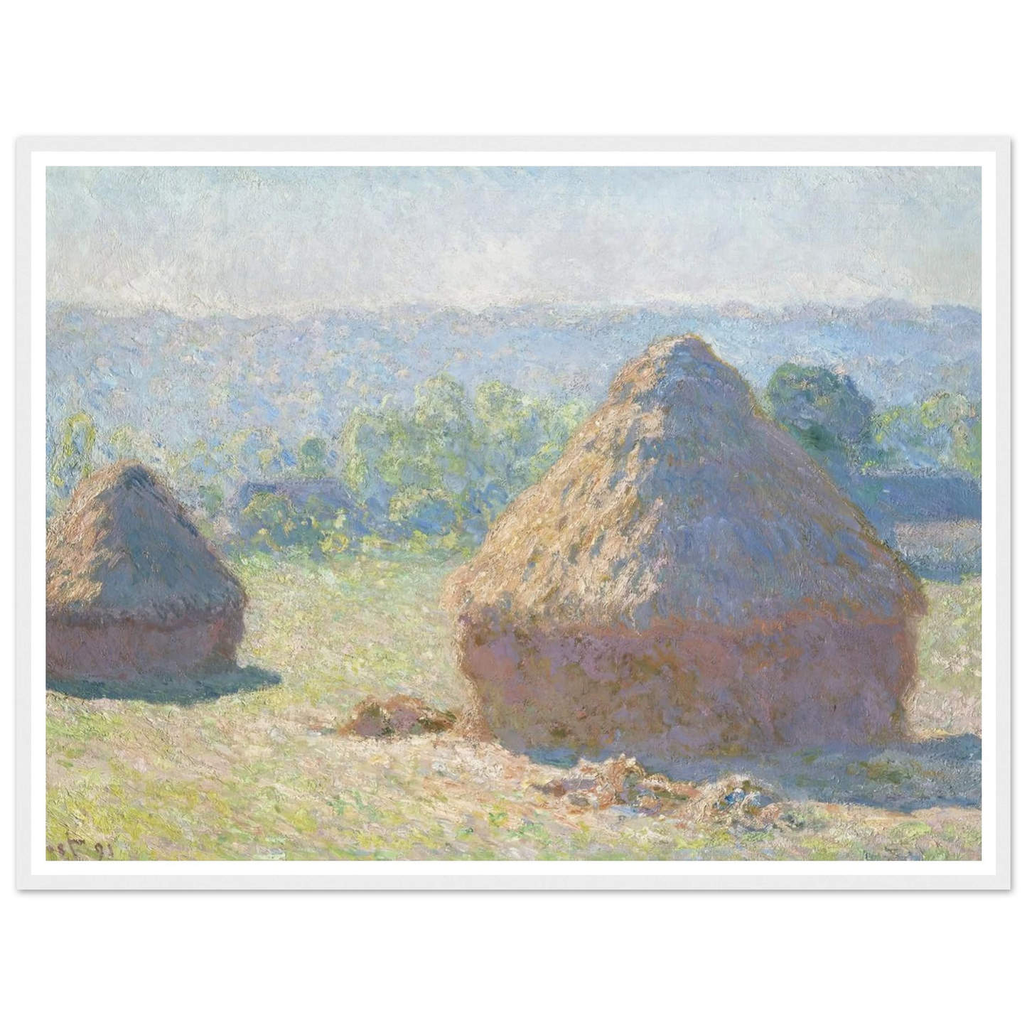 Haystacks, end of Summer (1891) Art Print | Claude Monet-Quipham Collections