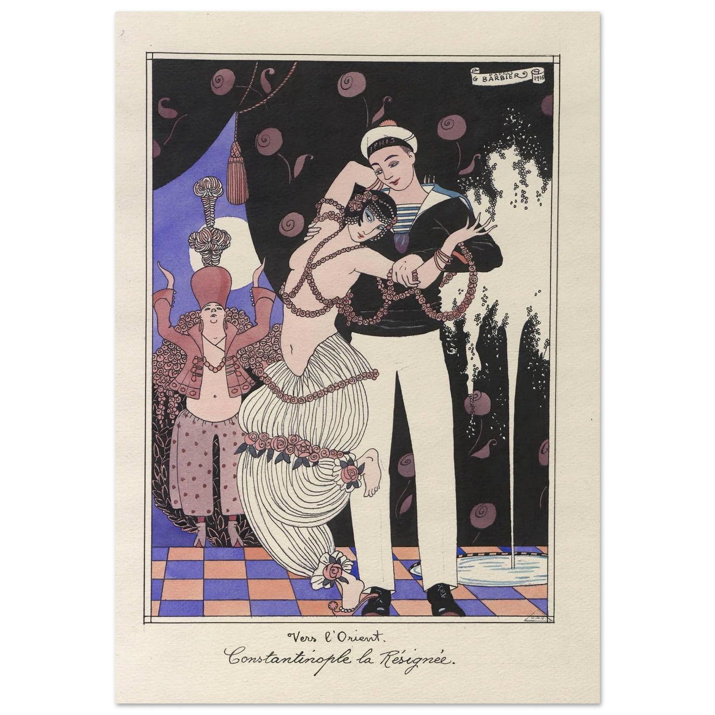 Vers l’Orient. Constantinople la Résignée (1915) Art Print | George Barbier-Quipham Collections