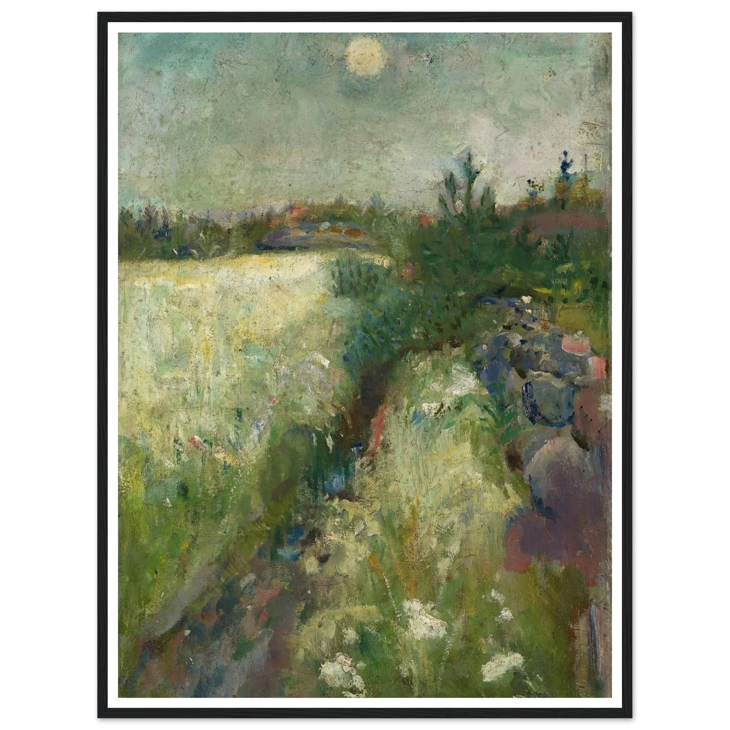 Flowery Meadow at Veierland (1887) Art Print | Edvard Munch-Quipham Collections