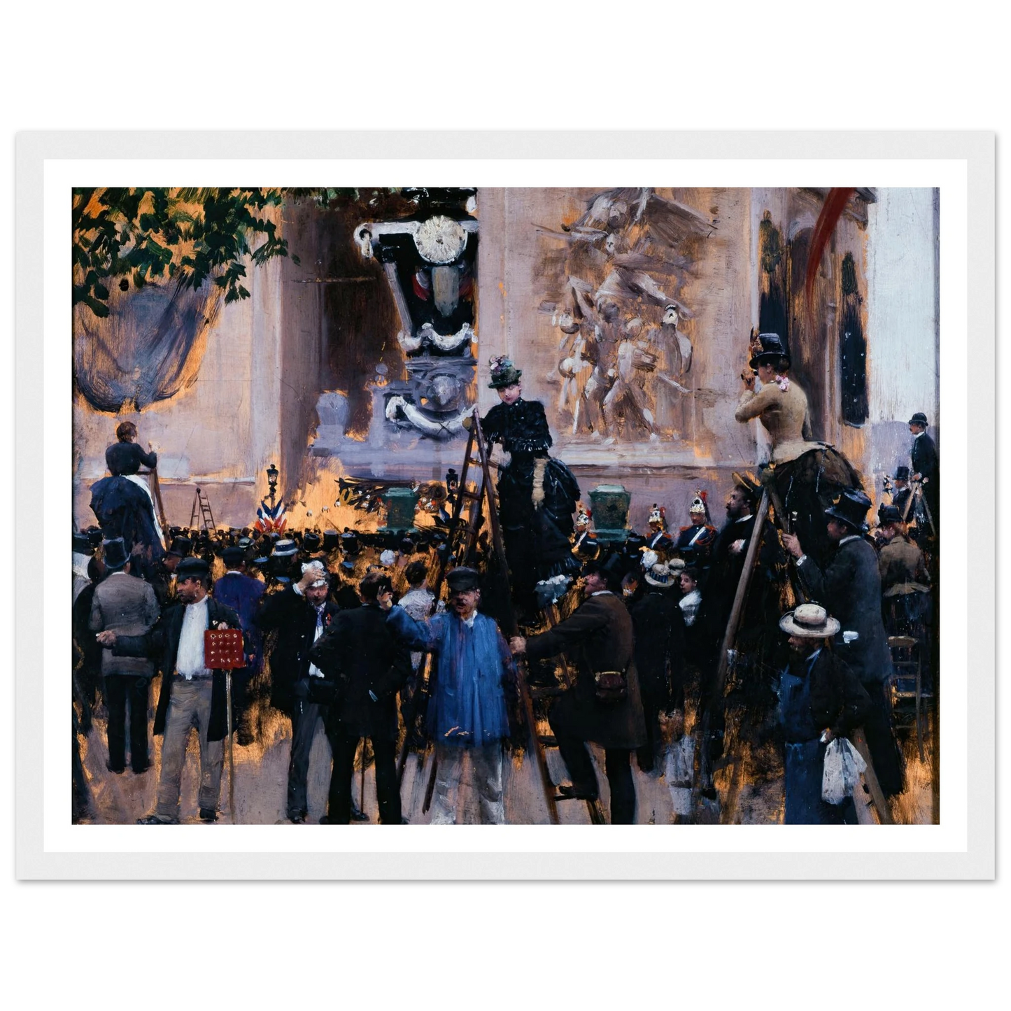 Les funérailles de Victor Hugo, place de l’Étoile (1er juin 1885) (1885) Art Print | Jean Beraud-Quipham Collections