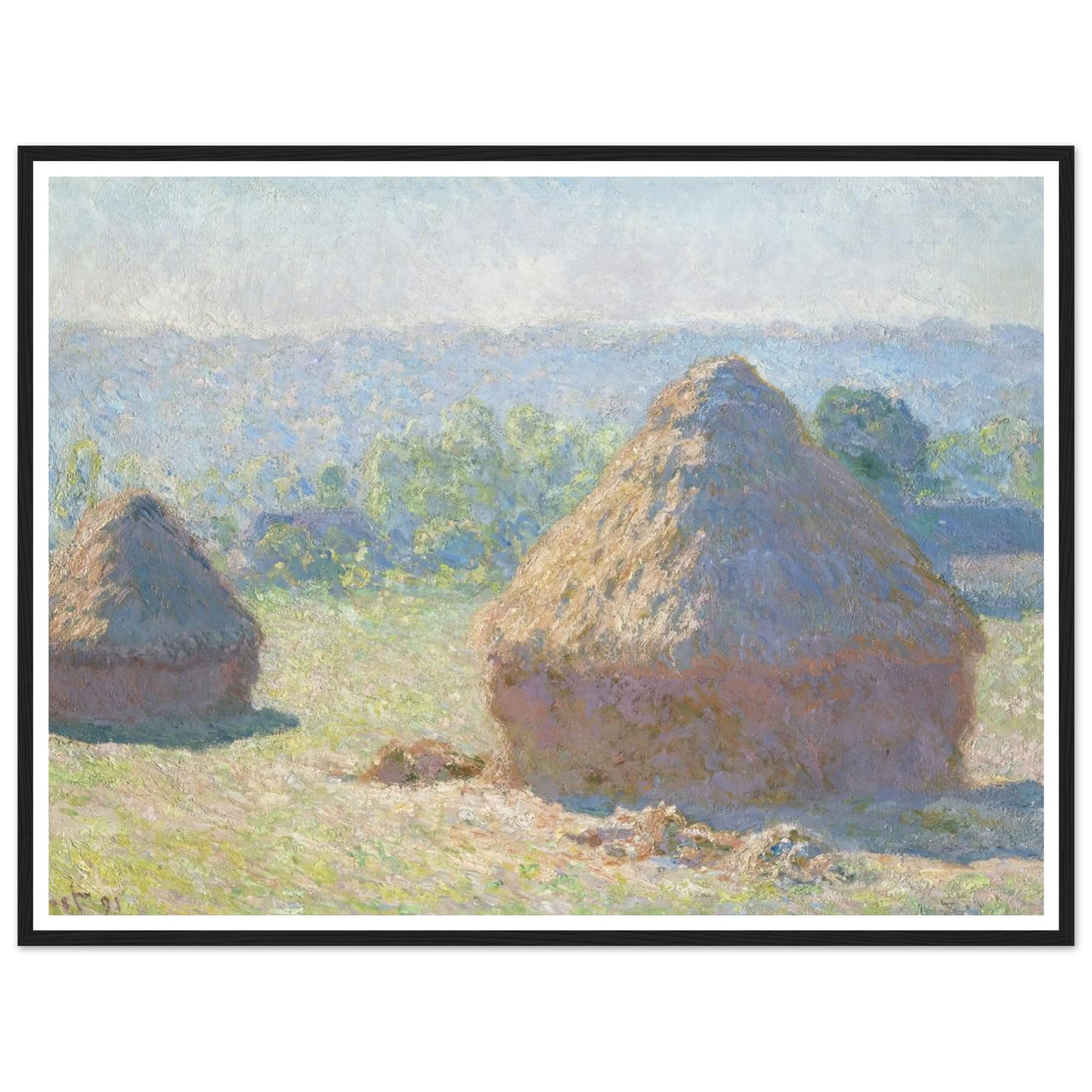Haystacks, end of Summer (1891) Art Print | Claude Monet-Quipham Collections