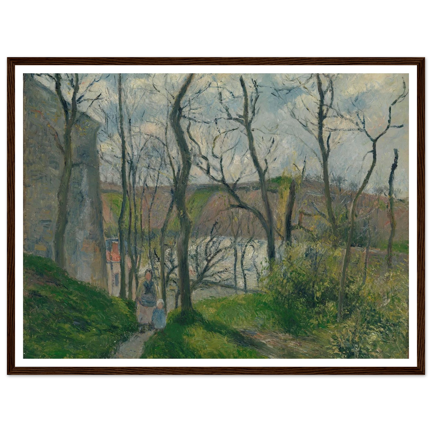 The ‘Royal Palace’ at the Hermitage, Pontoise (1879) Art Print | Camille Pissarro-Quipham Collections