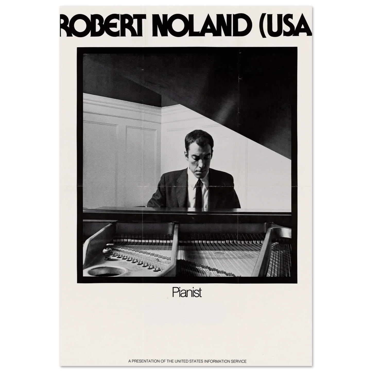 Robert Noland (USA) Pianist Art Print | US Information Agency-Quipham Collections