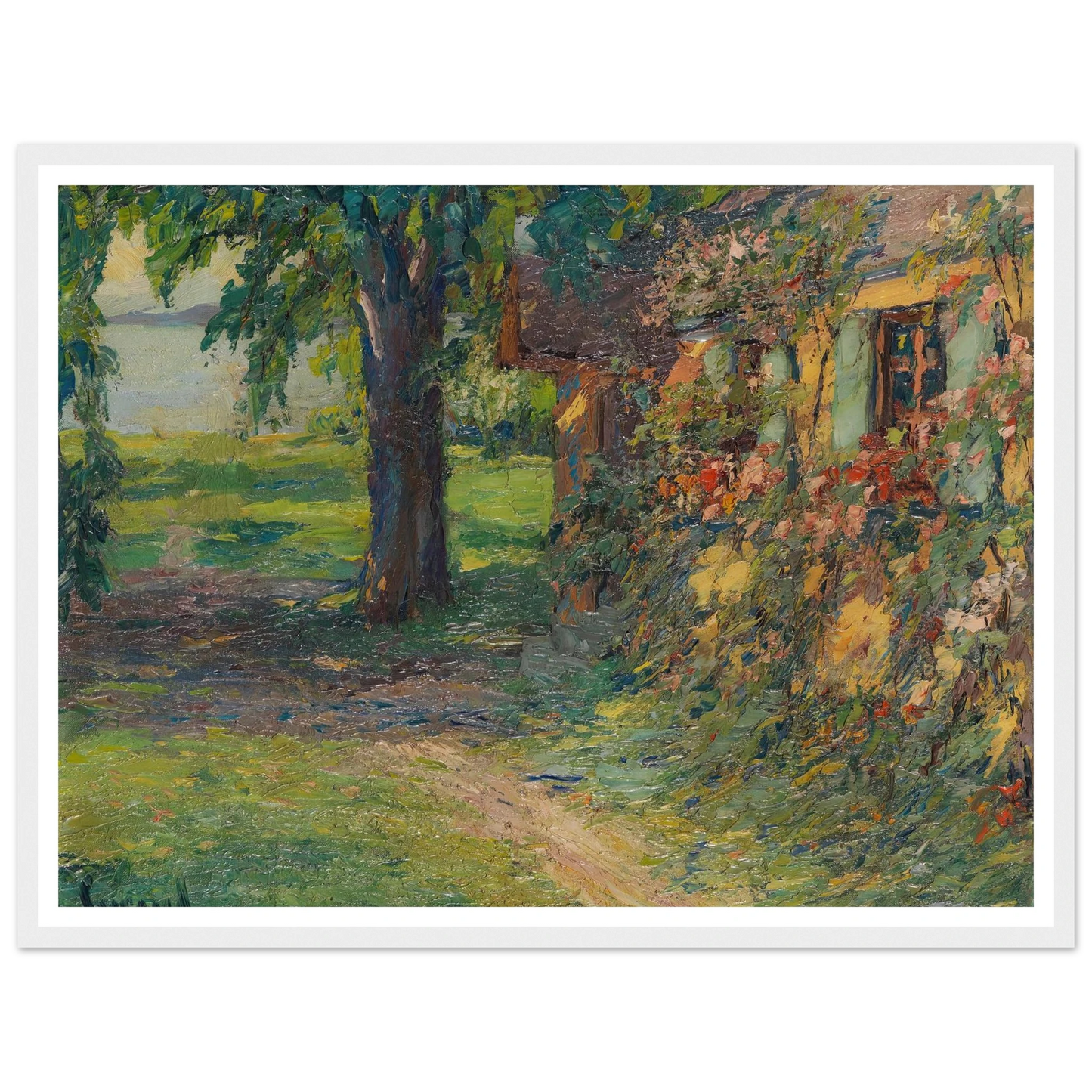 The artist’s house on Lake Starnberg (1920) Art Print | Edward Cucue-Quipham Collections