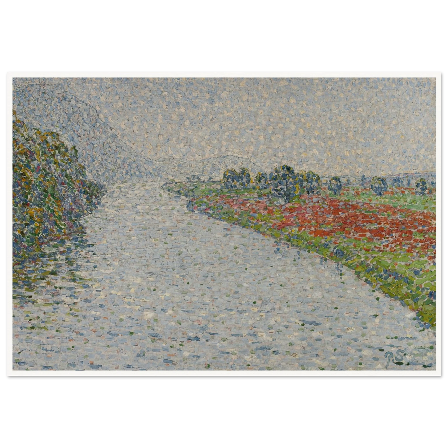 Riverside landscape(Ruhr near Hohensyburg) (circa 1902) Art Print | Christian Rohlfs-Quipham Collections