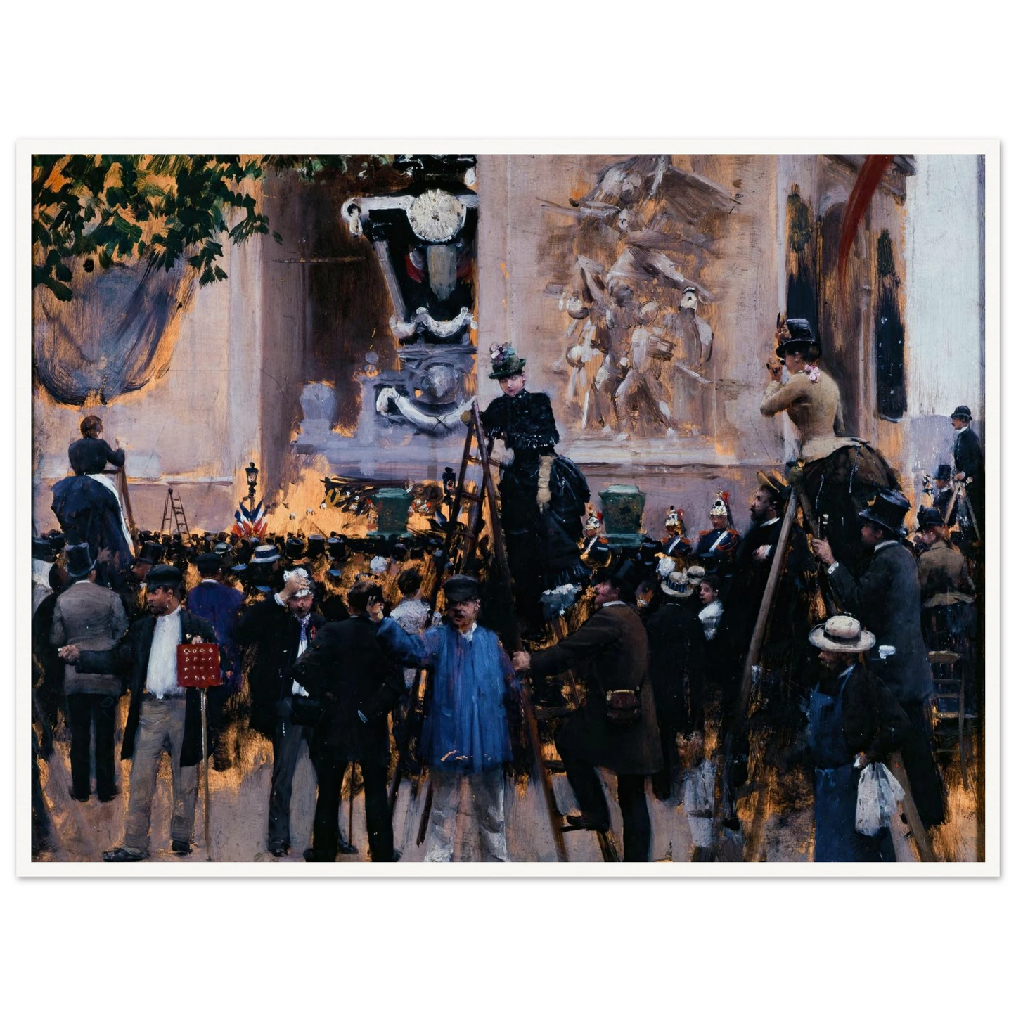 Les funérailles de Victor Hugo, place de l’Étoile (1er juin 1885) (1885) Art Print | Jean Beraud-Quipham Collections