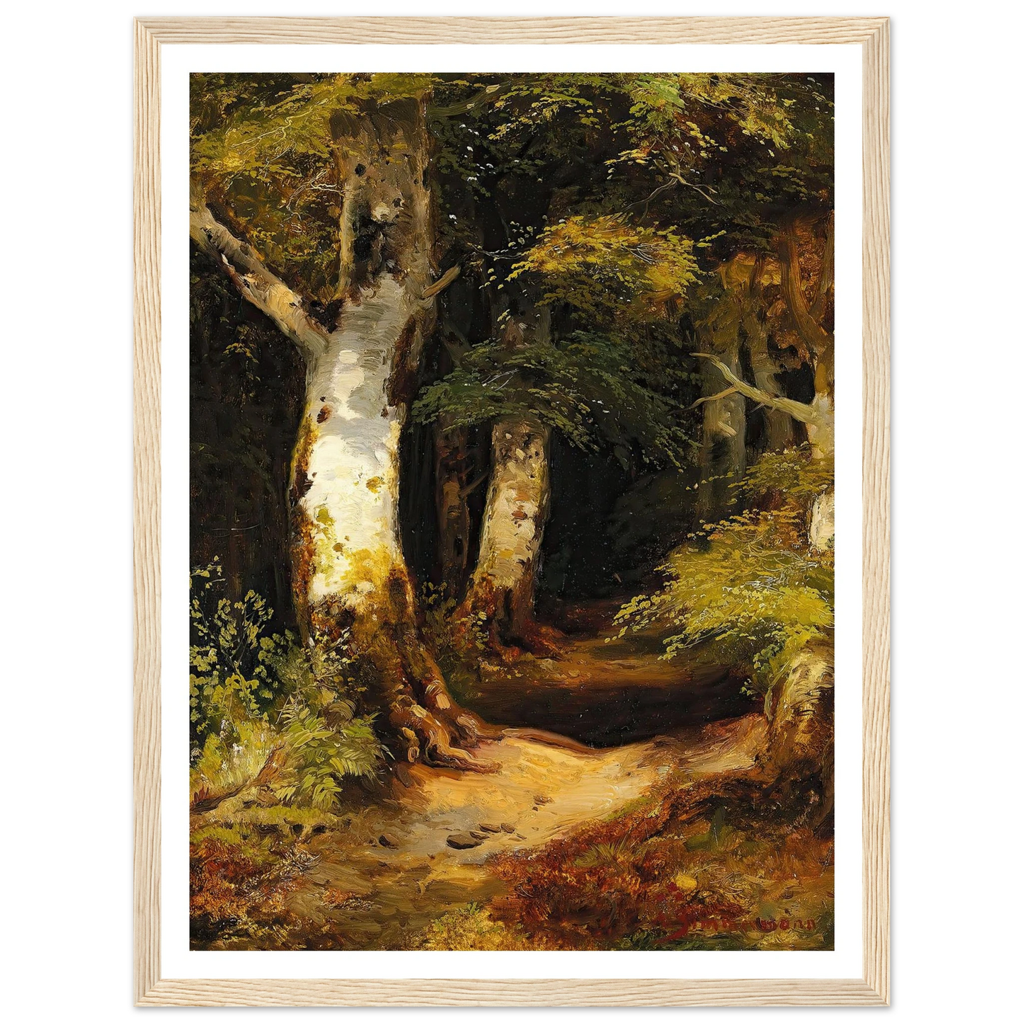 Waldweg Art Print | Albert Zimmermann-Quipham Collections