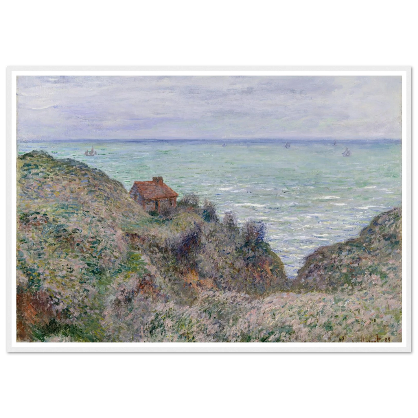 Cabin of the Customs Watch (1882) Art Print | Claude Monet-Quipham Collections