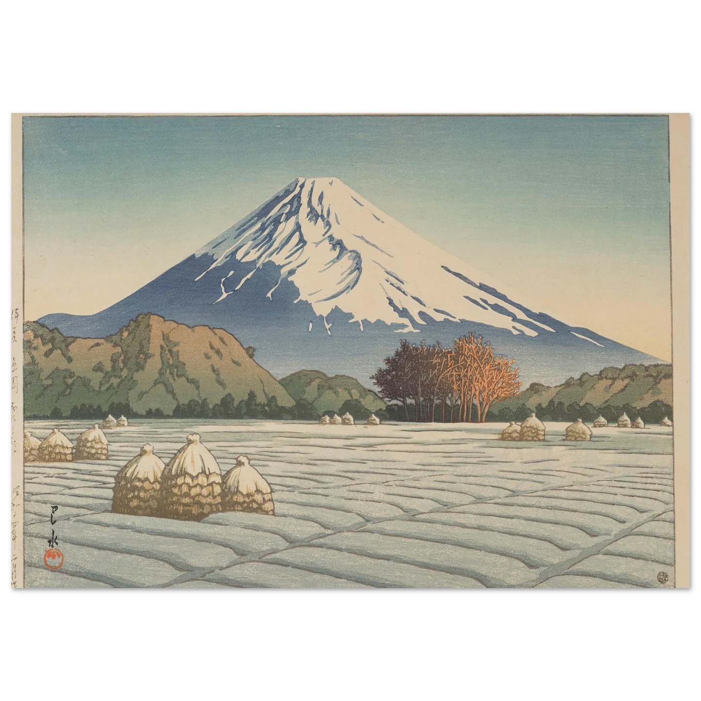 Izu Nagaoka shimo no asa (Frosty morning in Nagaoka, Izu) (1939) Art Print | Kawase Hasui-Quipham Collections