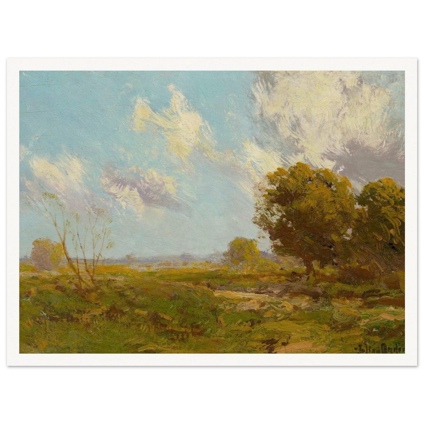 Late Afternoon (1909) Art Print | Julian Onderdonk-Quipham Collections