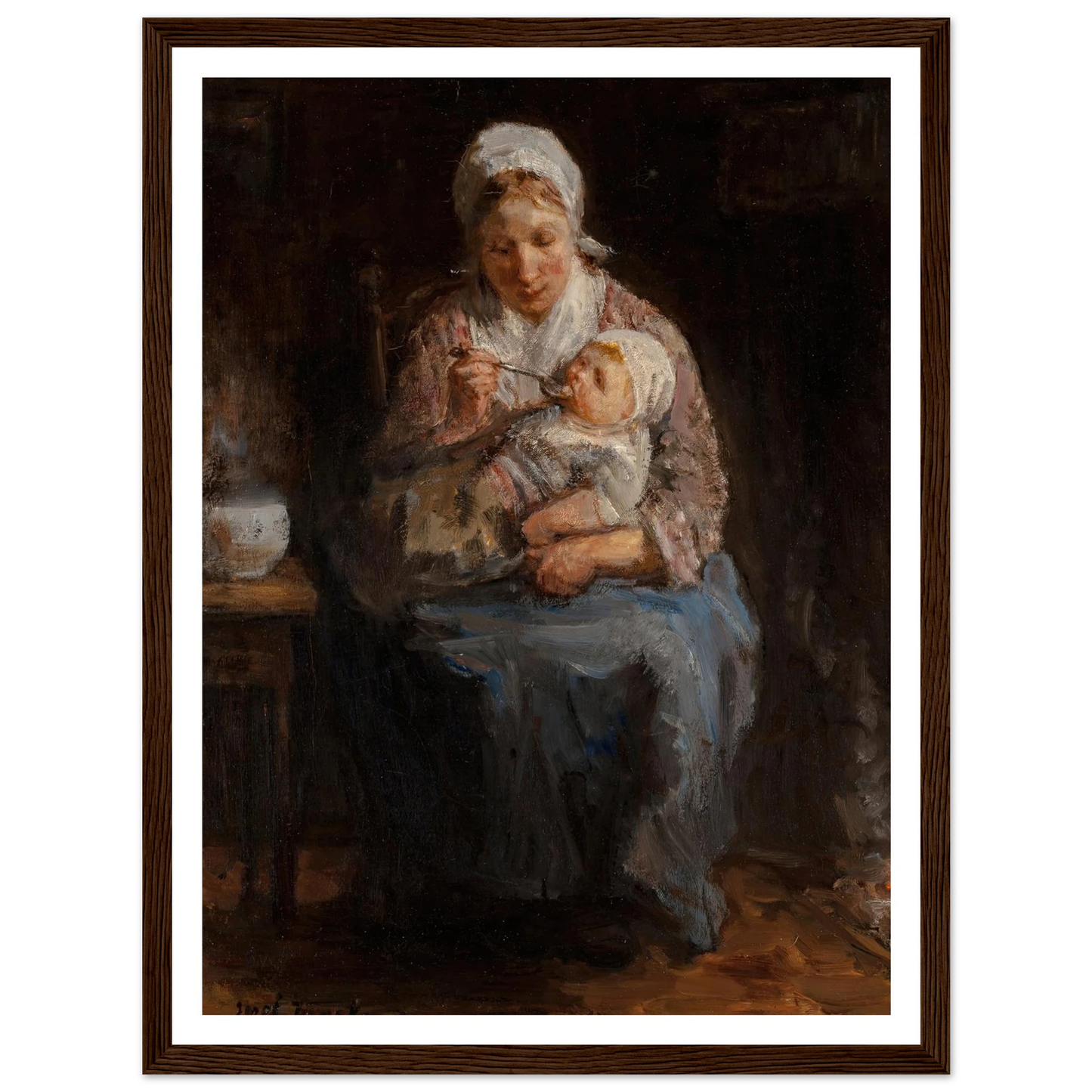 Sollicitude maternelle (Maternal solicitude) Art Print | Jozef Israels-Quipham Collections