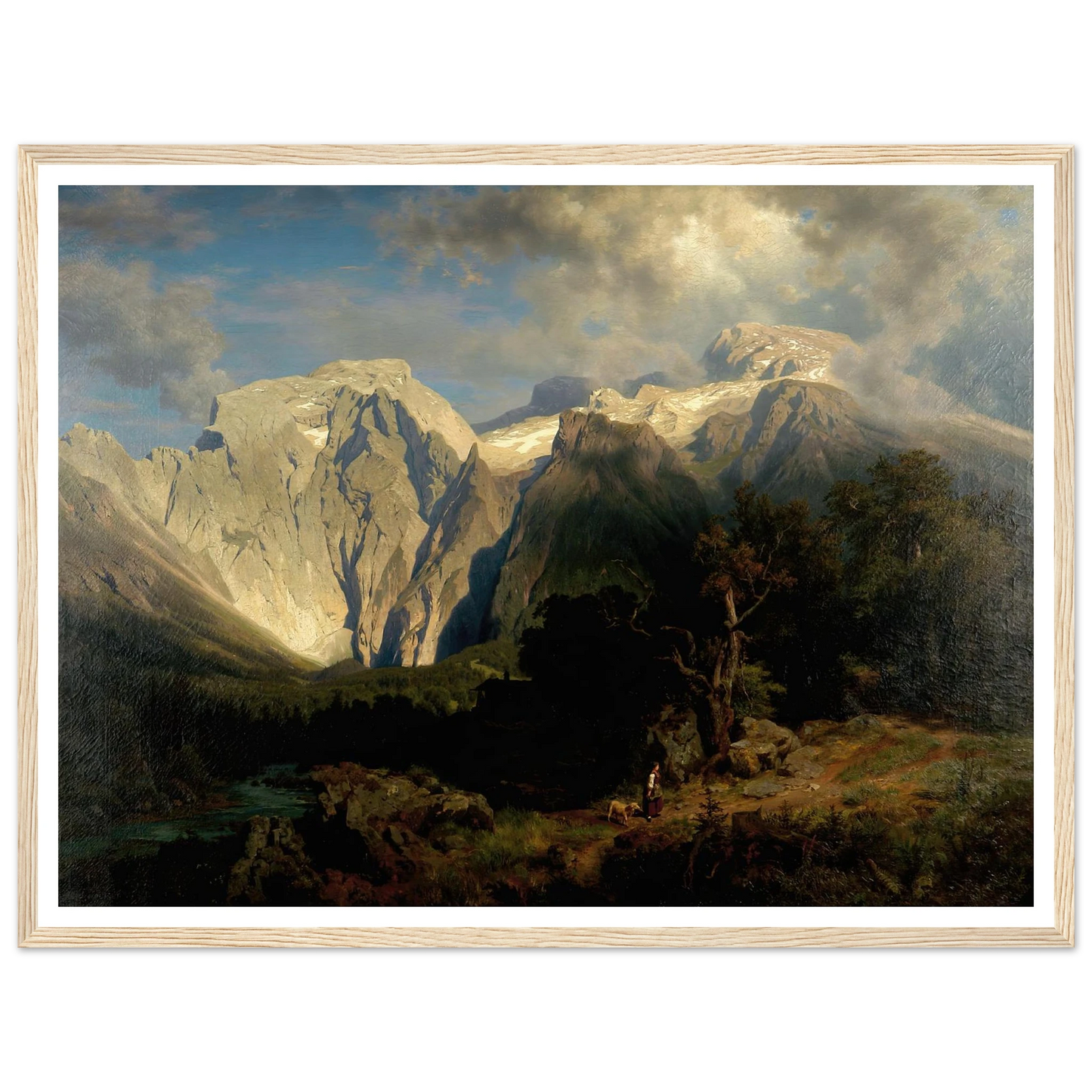 Kalkgebirgslandschaft Art Print | August Wilhelm Leu-Quipham Collections