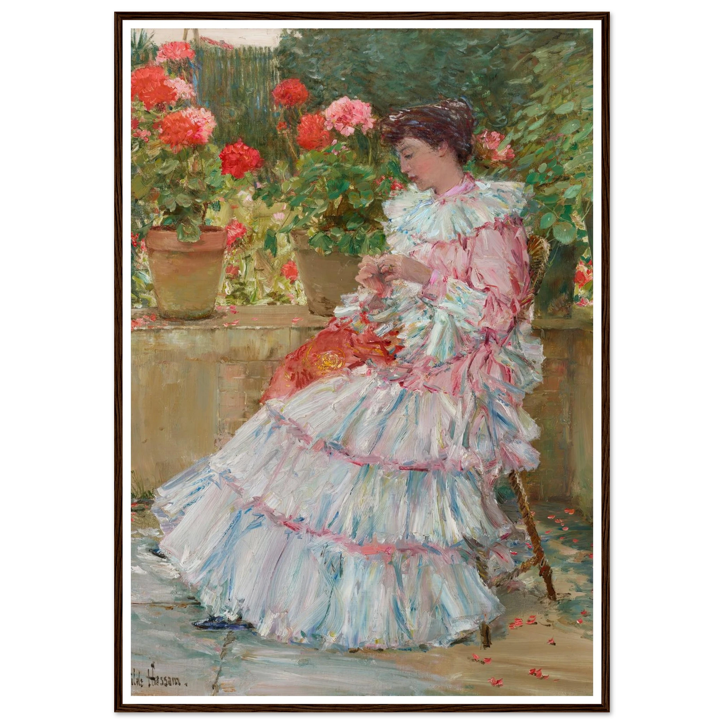 Geraniums (circa 1888-1889) Art Print | Childe Hassam-Quipham Collections