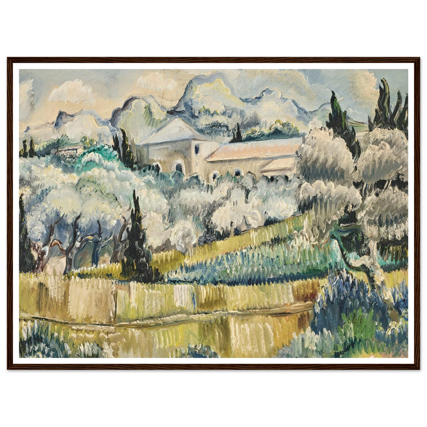Landschaft in Südfrankreich (1938) Art Print | Paul Kleinschmidt-Quipham Collections