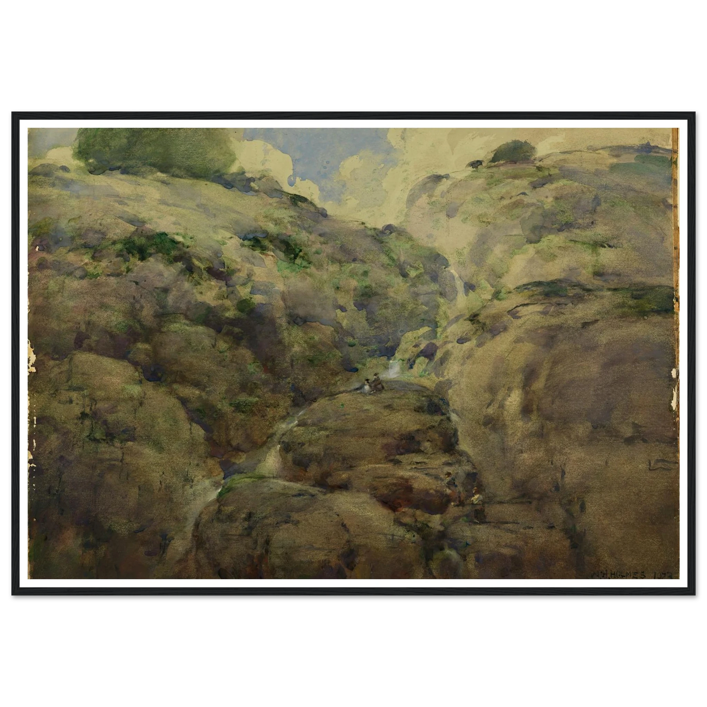 Mountain Gorge, Colorado (1923) Art Print | William Henry Holmes-Quipham Collections