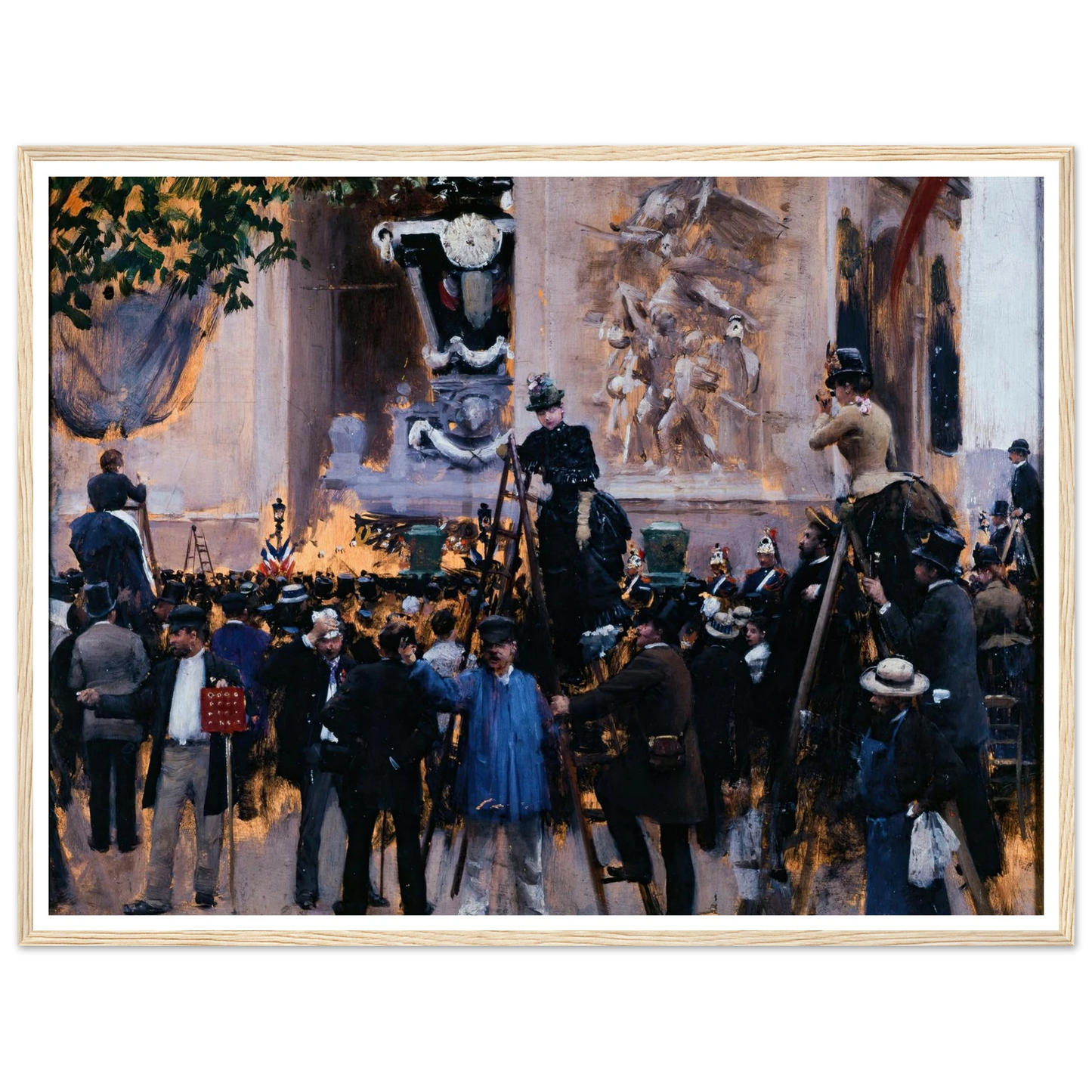 Les funérailles de Victor Hugo, place de l’Étoile (1er juin 1885) (1885) Art Print | Jean Beraud-Quipham Collections