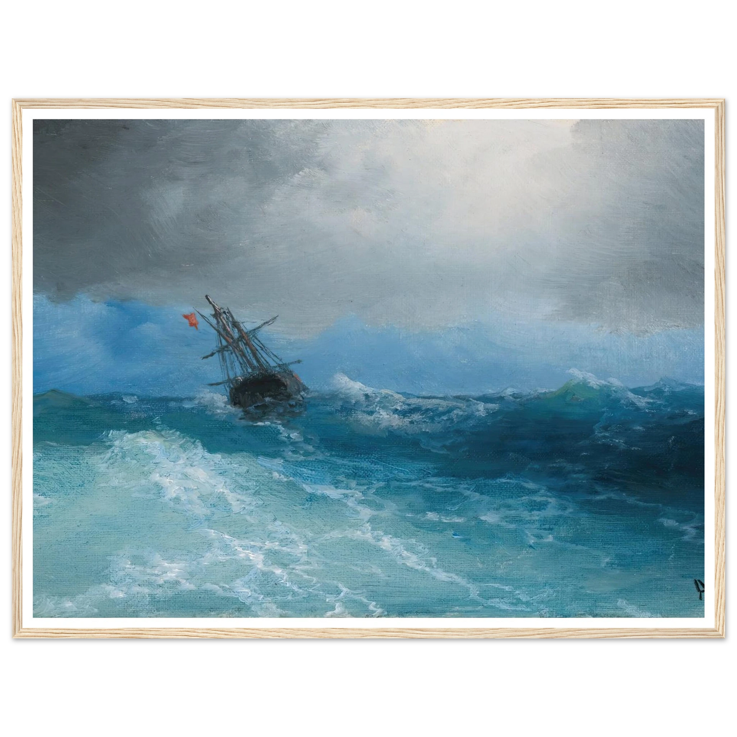 Gathering Storm (1899) Art Print | Ivan Konstantinovich Aivazovsky-Quipham Collections