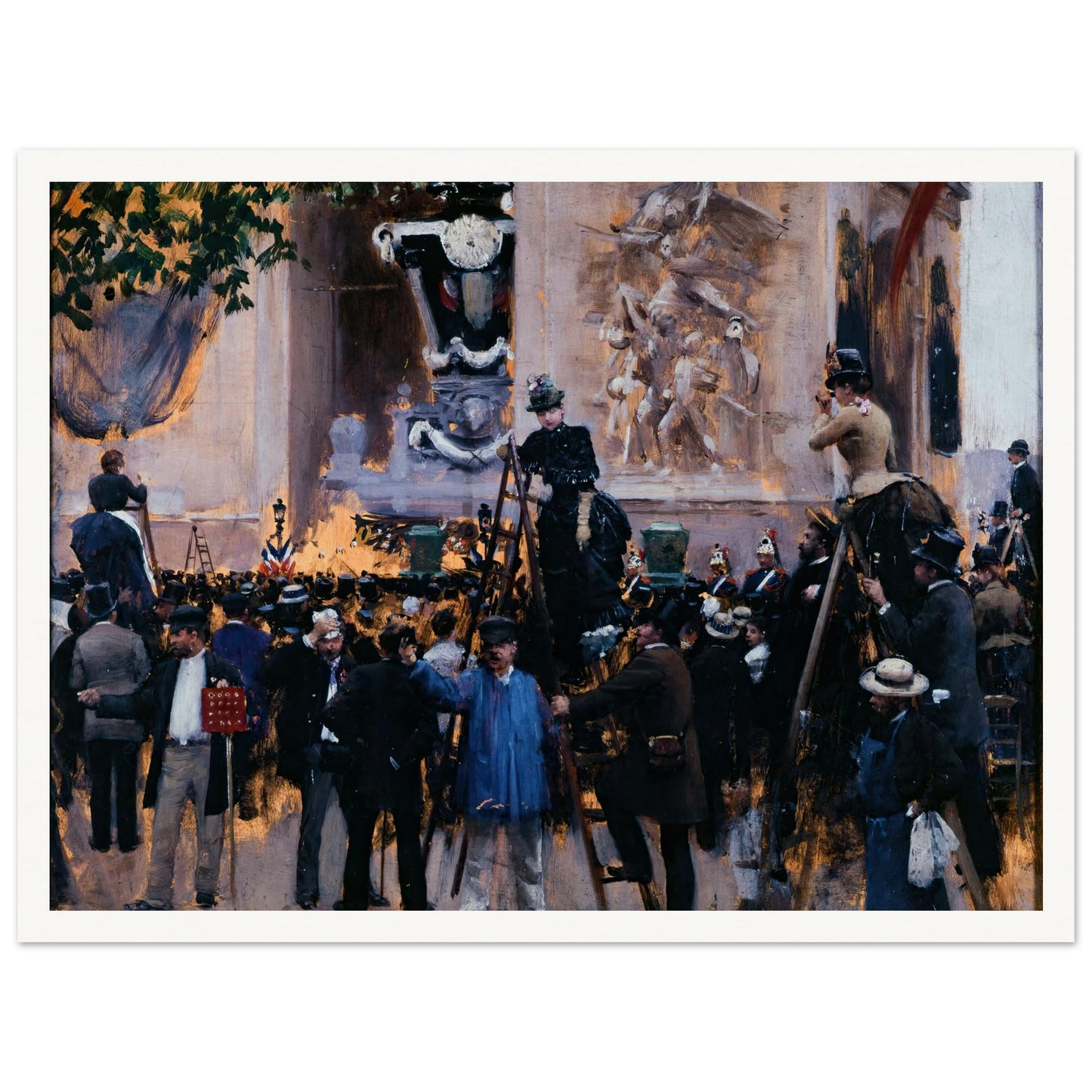 Les funérailles de Victor Hugo, place de l’Étoile (1er juin 1885) (1885) Art Print | Jean Beraud-Quipham Collections