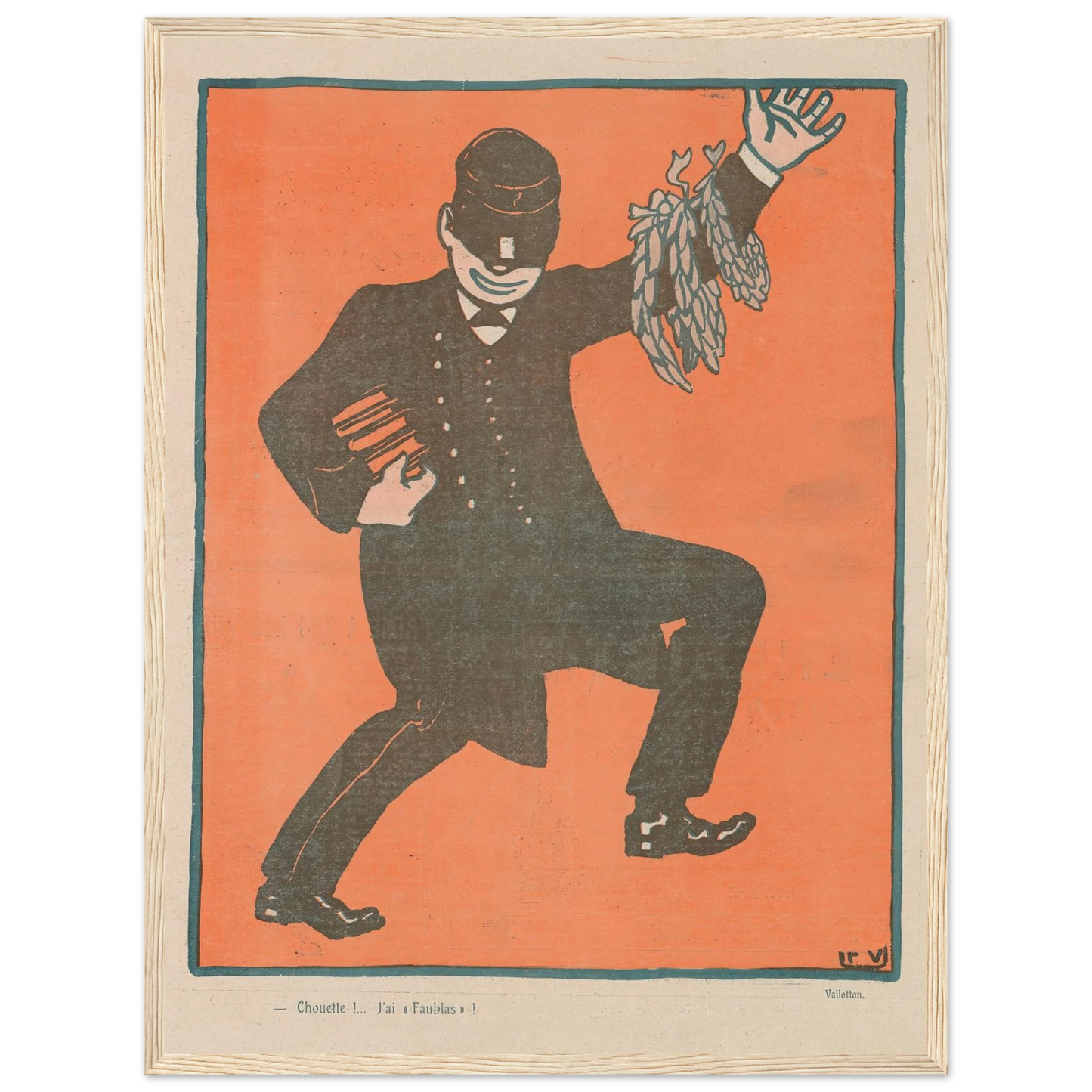 8 août 1903 Art Print | Felix Vallotton - Framed Poster - 30x40 cm / 12x16″ - Black frame