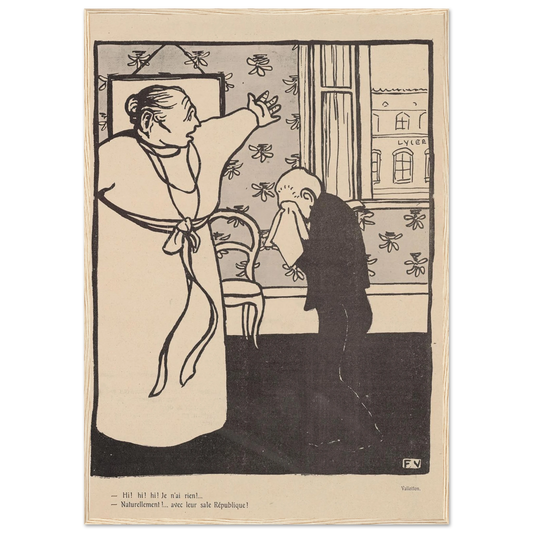 8 août 1903. Art Print | Felix Vallotton - Framed Poster - 30x40 cm / 12x16″ - Black frame