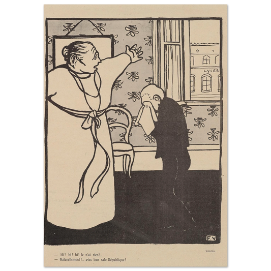8 août 1903. Art Print | Felix Vallotton - Framed Poster - 30x40 cm / 12x16″ - Black frame