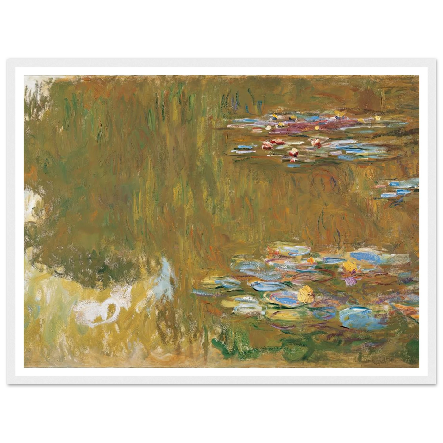 The Water Lily Pond, c. 1917-19 Art Print | Claude Monet-Quipham Collections