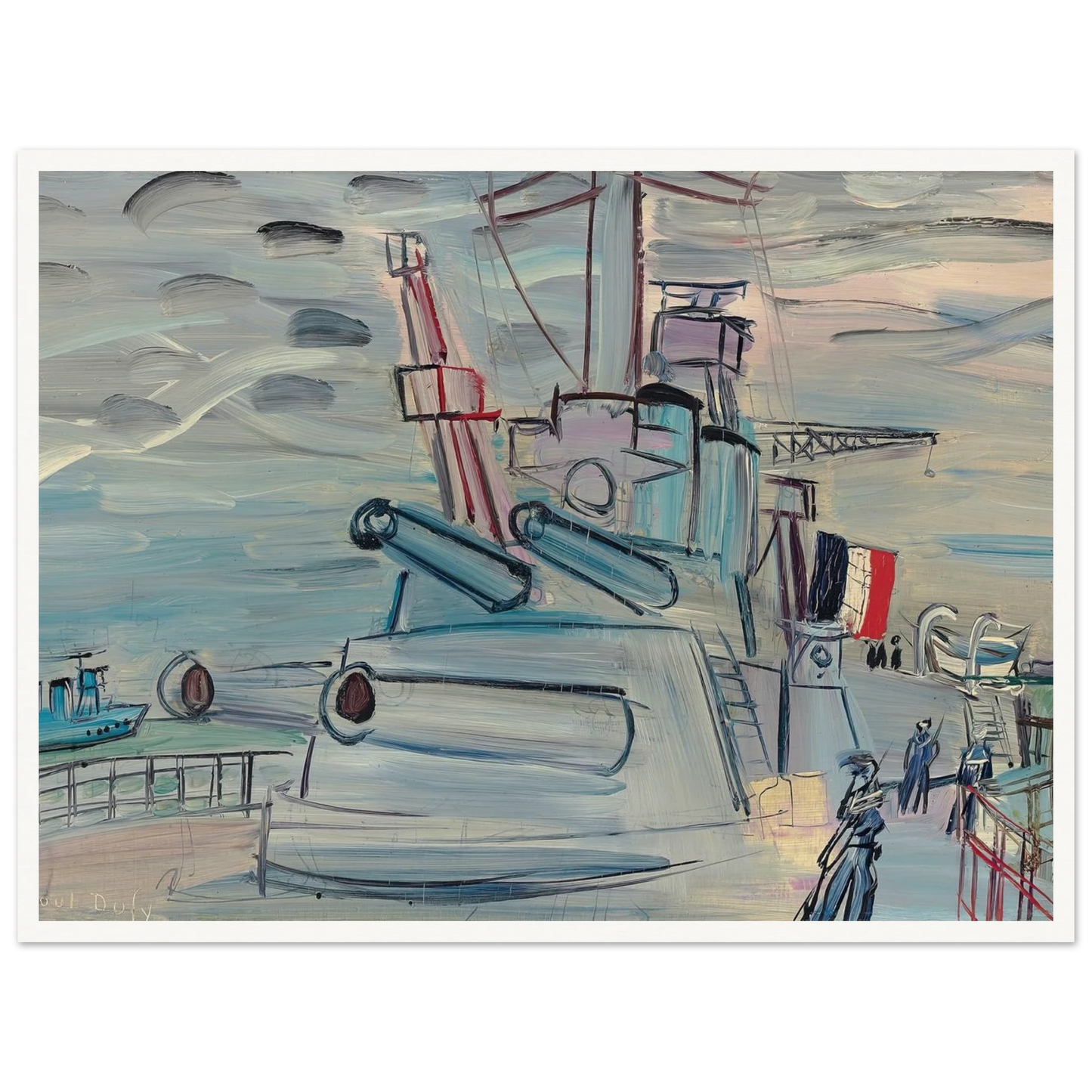 A bord de la flotte (1939) Art Print | Raoul Dufy-Quipham Collections