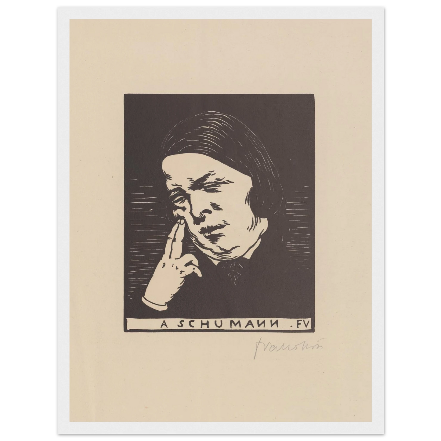 A Schumann (1893) Art Print | Felix Vallotton-Quipham Collections