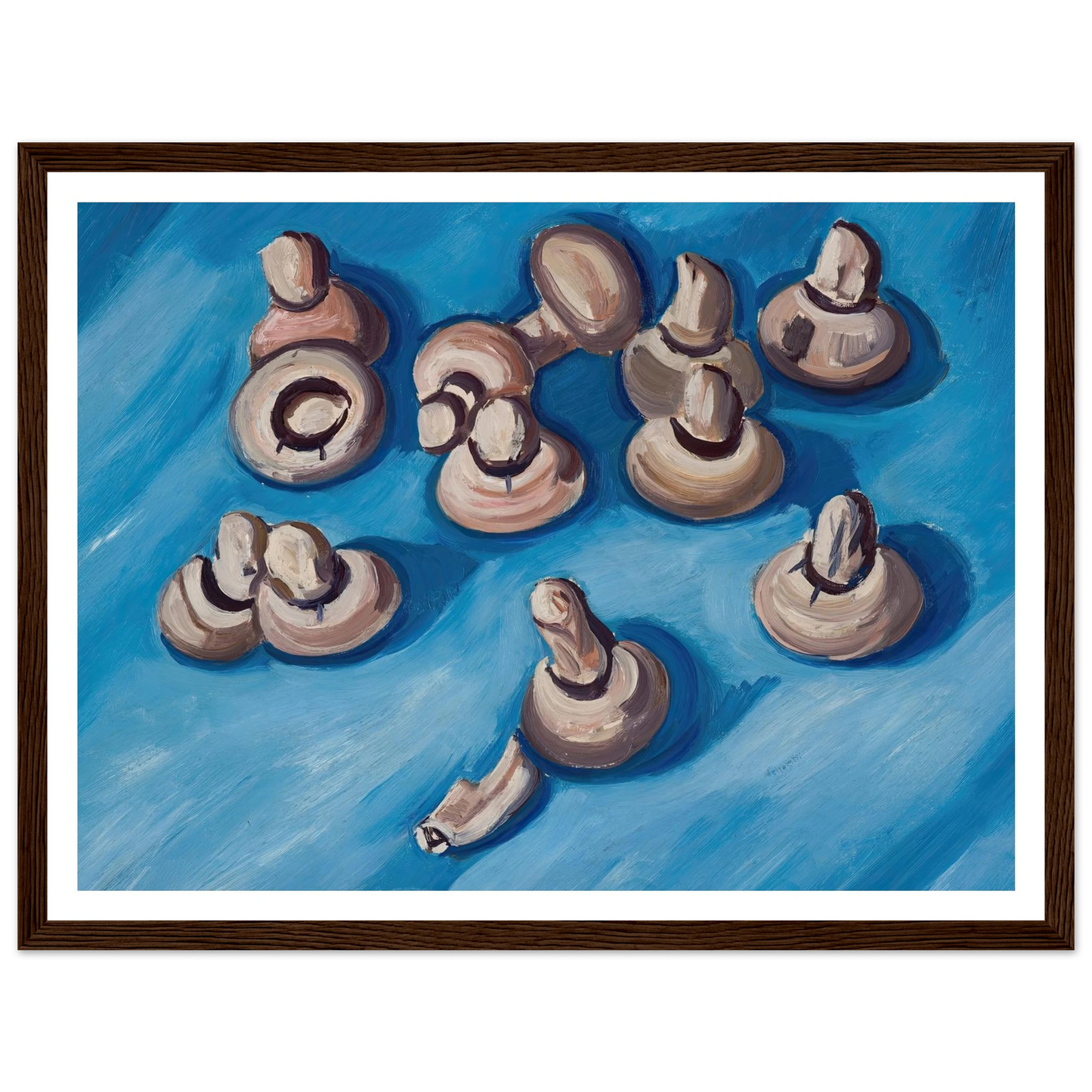 Mushrooms on a Blue Background (1926) Art Print | Marsden Hartley-Quipham Collections