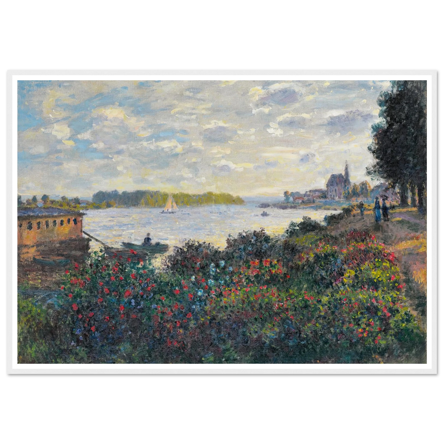 La Seine À Argenteuil (1877) Art Print | Claude Monet-Quipham Collections