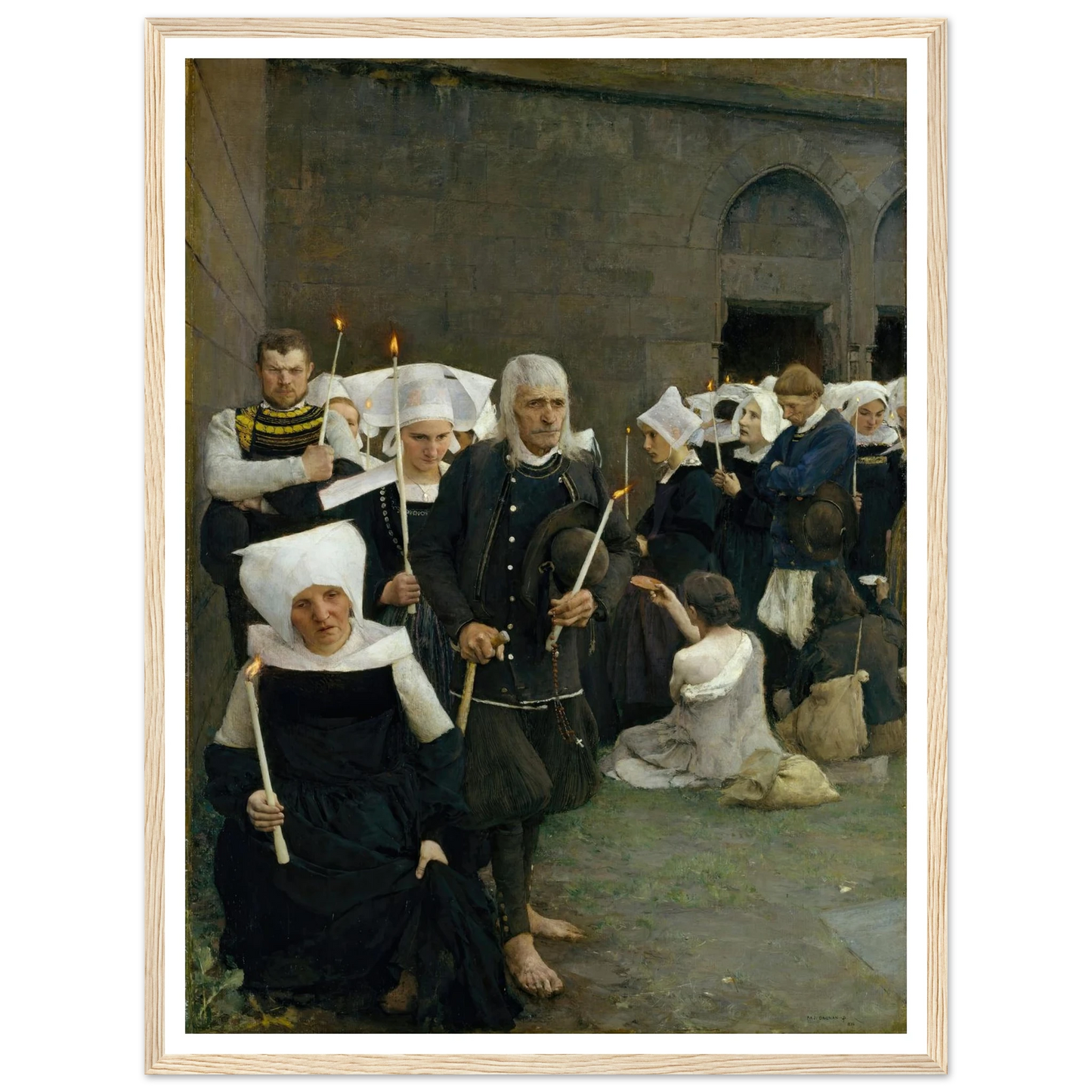 The Pardon in Brittany (1886) Art Print | Pascal Adolphe Jean Dagnan Bouveret-Quipham Collections