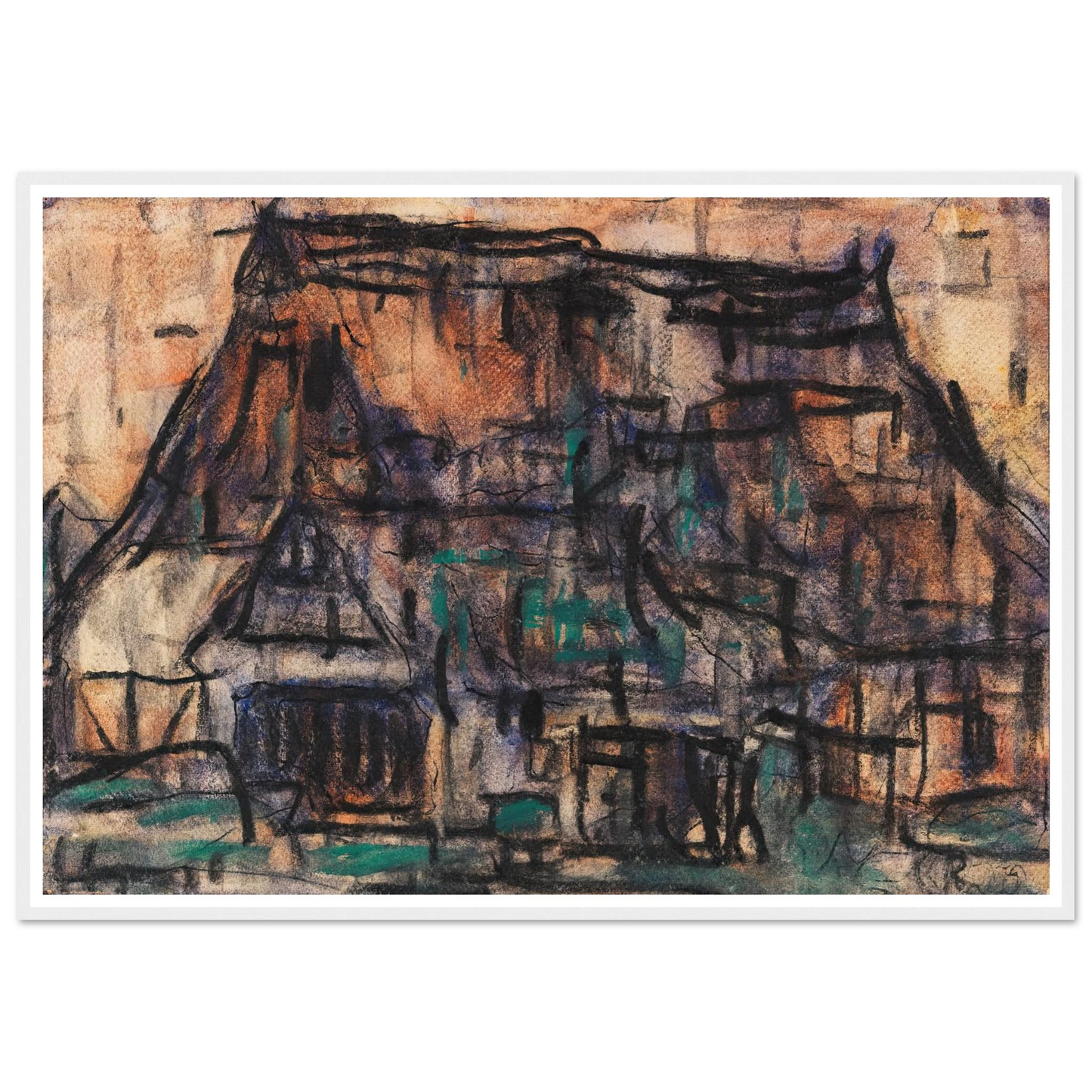 Haus in Soest (1920) Art Print | Christian Rohlfs-Quipham Collections
