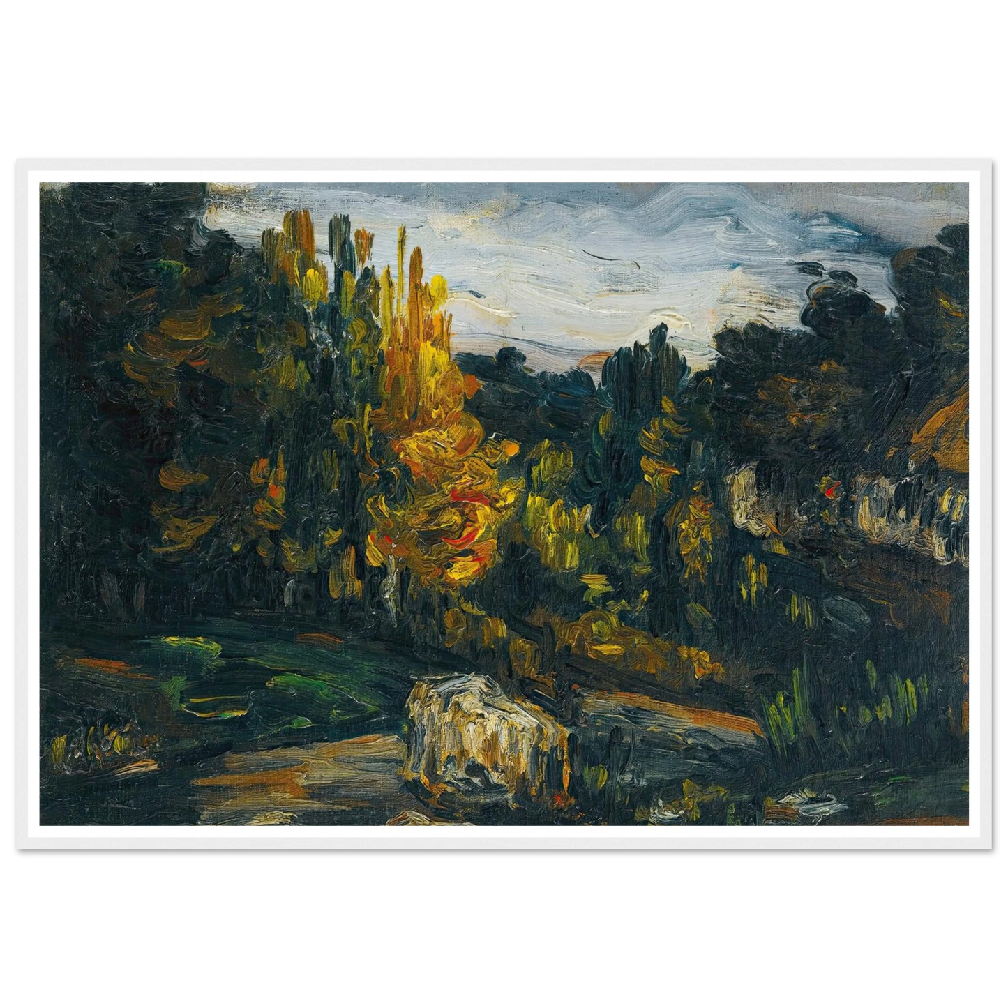 Paysage (1866) Art Print | Paul Cezanne-Quipham Collections