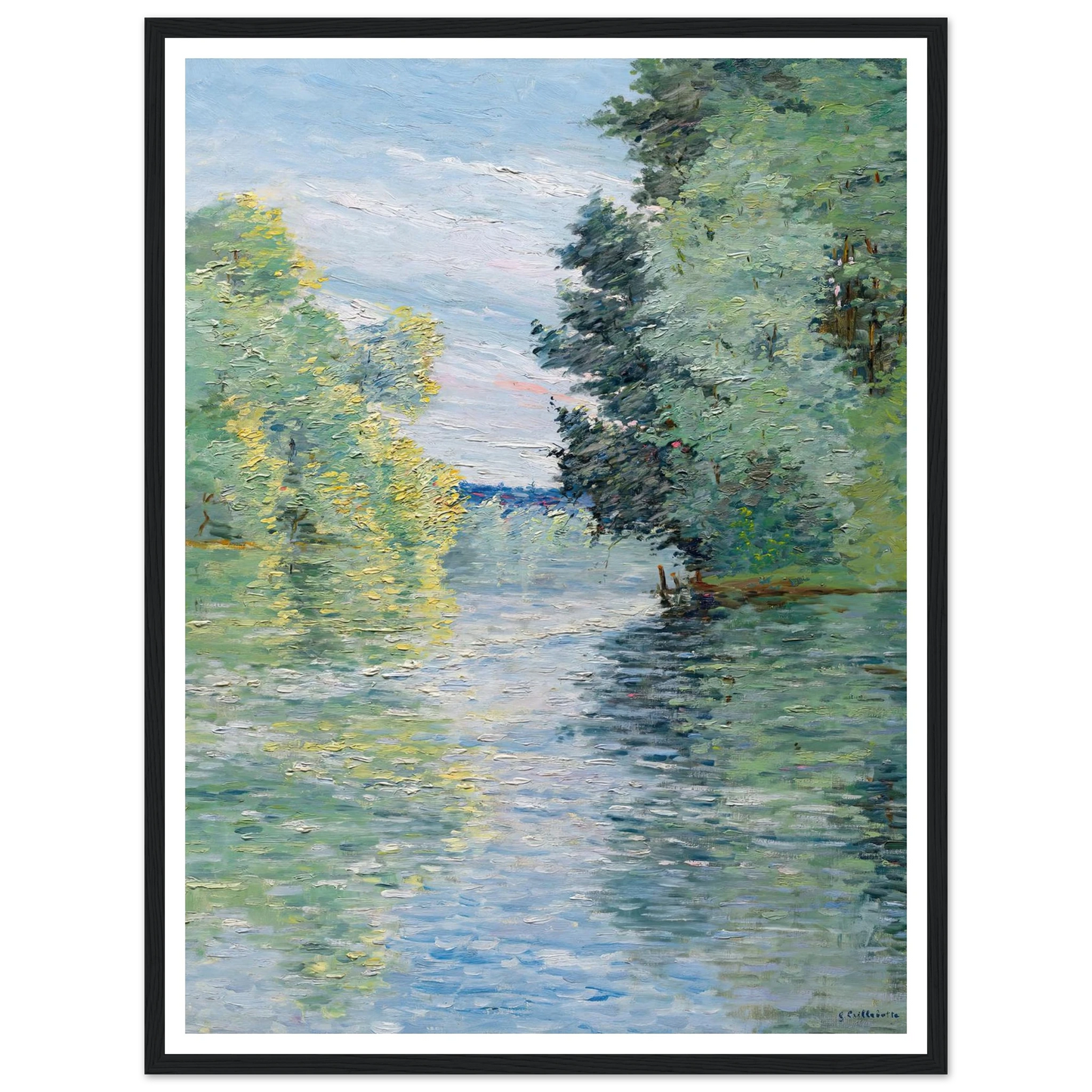 Le Petit bras de la Seine à Argenteuil (1890) Art Print | Gustave Caillebotte-Quipham Collections
