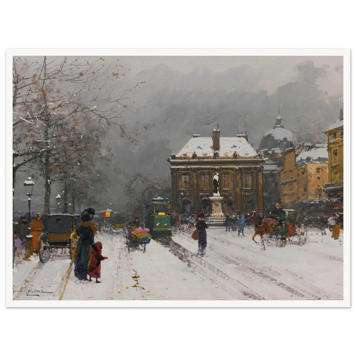 L’institut (Temps Mauvais) Art Print | Eugene Galien Laloue-Quipham Collections