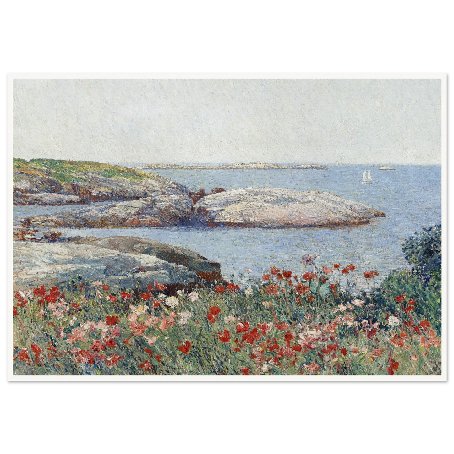 Poppies,Isles of Shoals (1891) Art Print | Childe Hassam-Quipham Collections