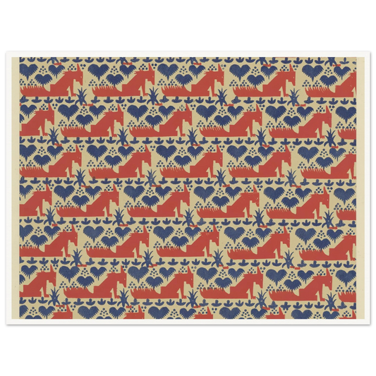Buntpapier (Füchse) (1902 - 1906) Art Print | Maria von Uchatius-Quipham Collections