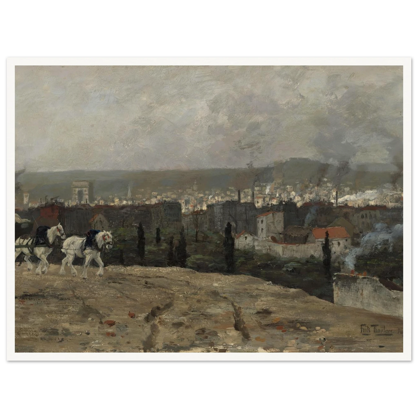 Parisian View (1879) Art Print | Frits Thaulow-Quipham Collections