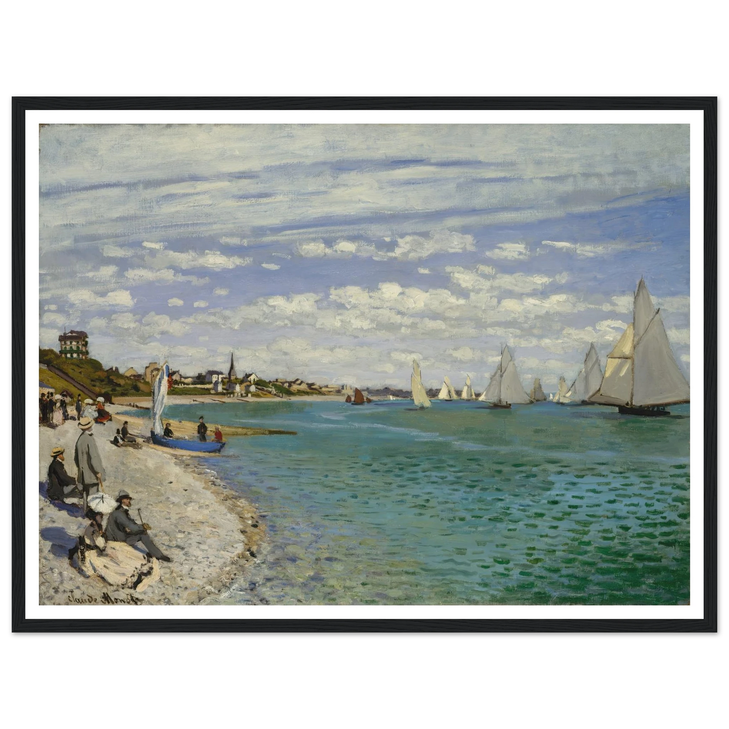 Regatta at Sainte-Adresse (1867) Art Print | Claude Monet-Quipham Collections