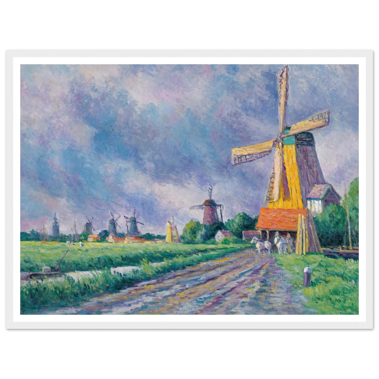 Environs De Rotterdam (1907) Art Print | Maximilien Luce-Quipham Collections