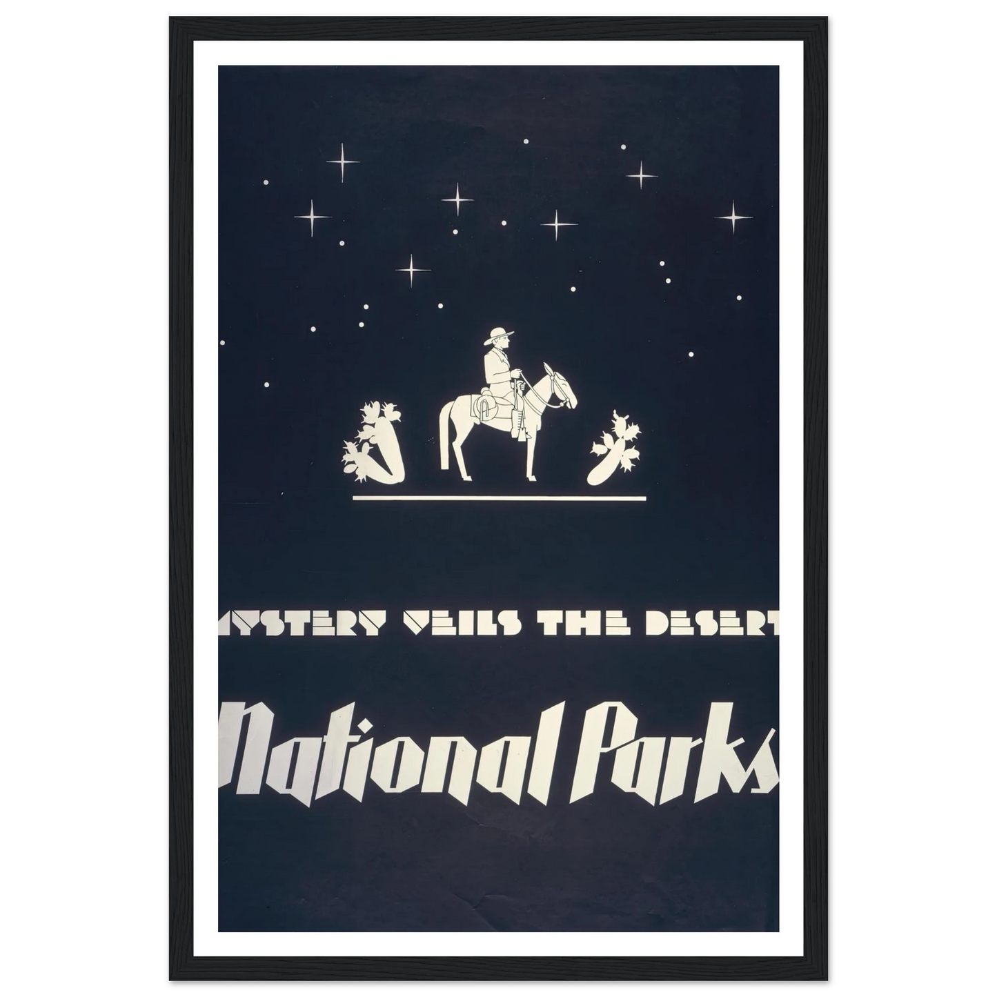Mystery veils the desert – National parks (1930) Art Print | Dorothy Waugh-Quipham Collections